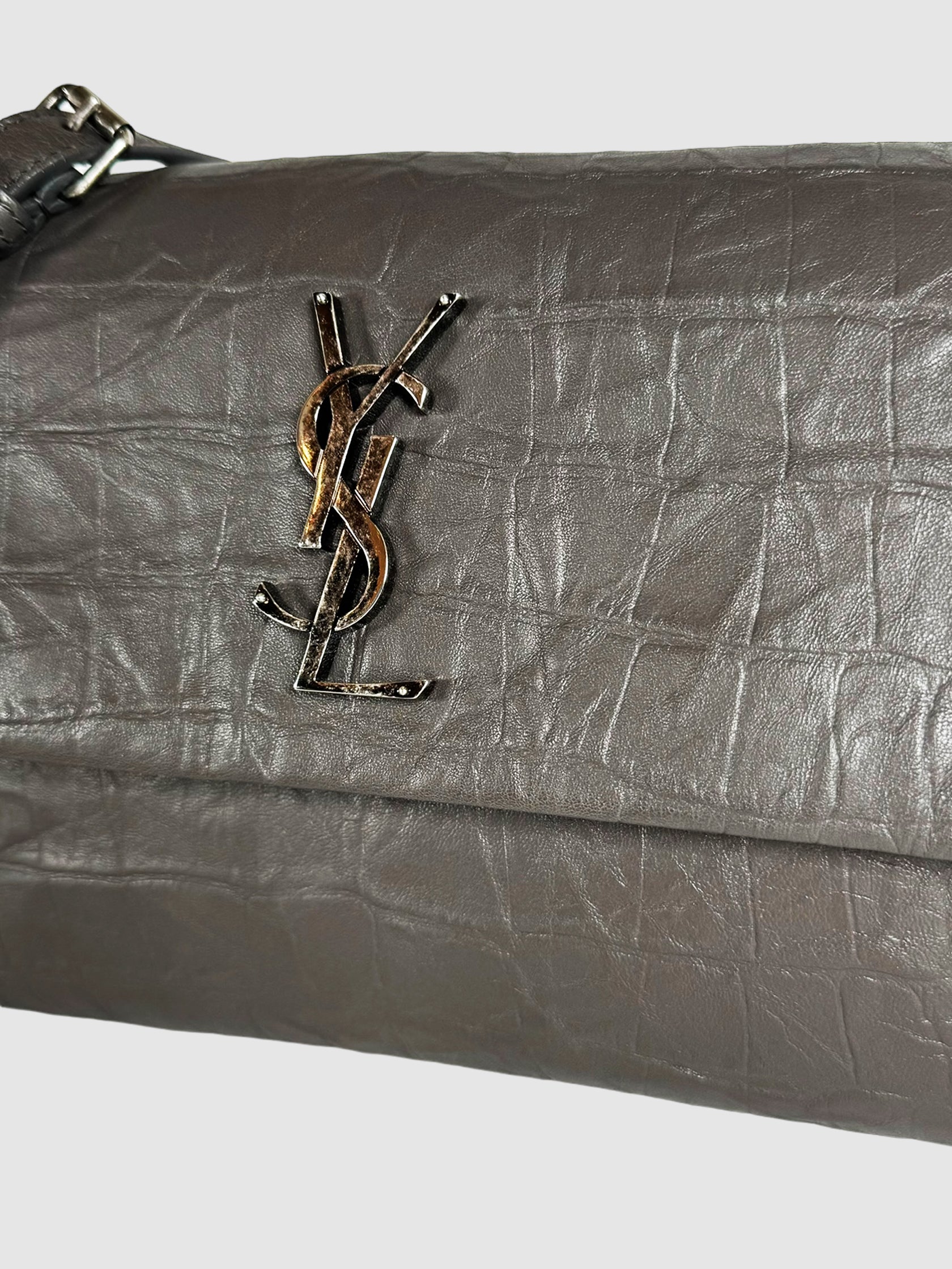 Medium Croc Embossed West Hollywood Bag