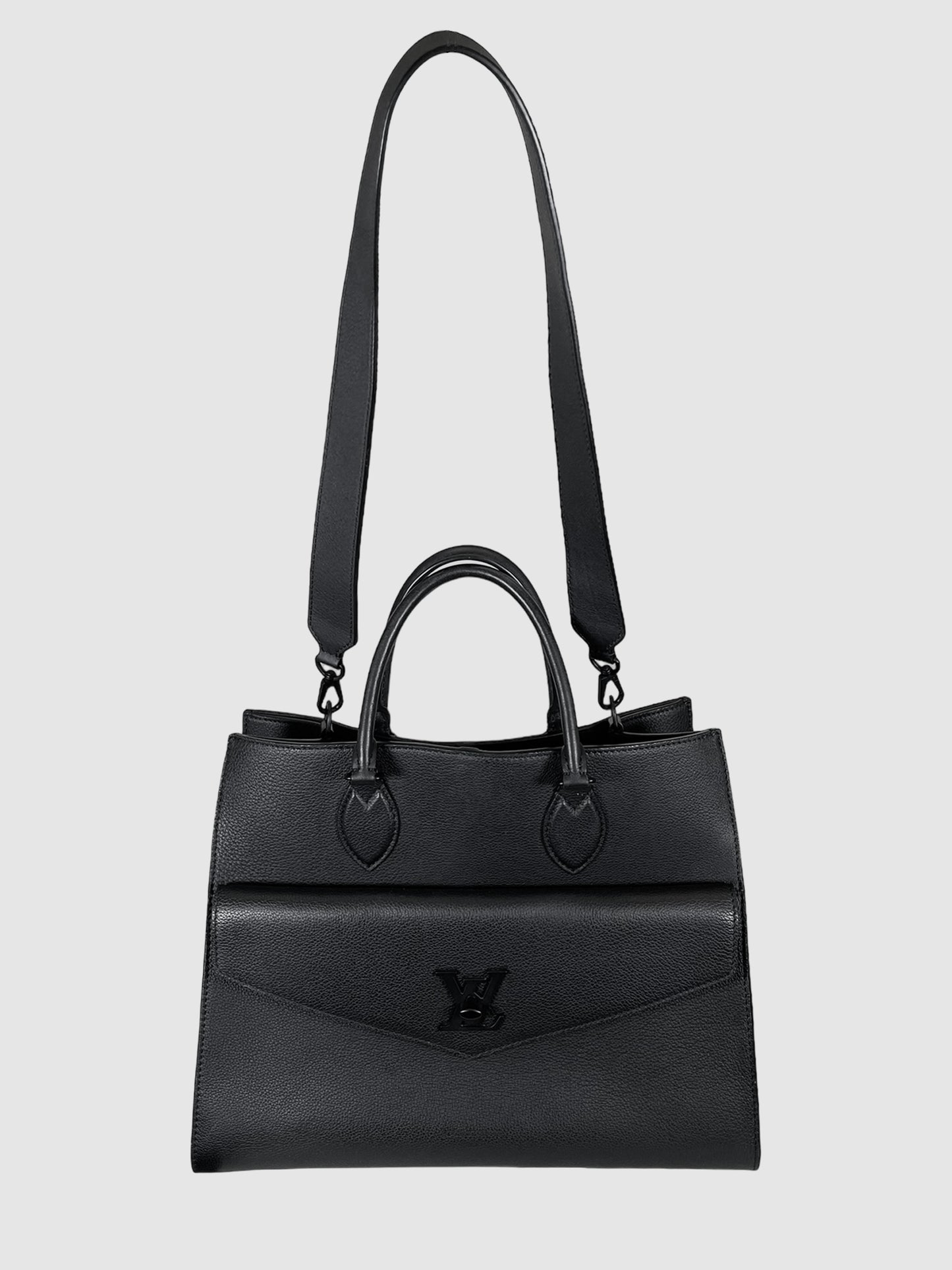 Lockme Leather Tote Bag