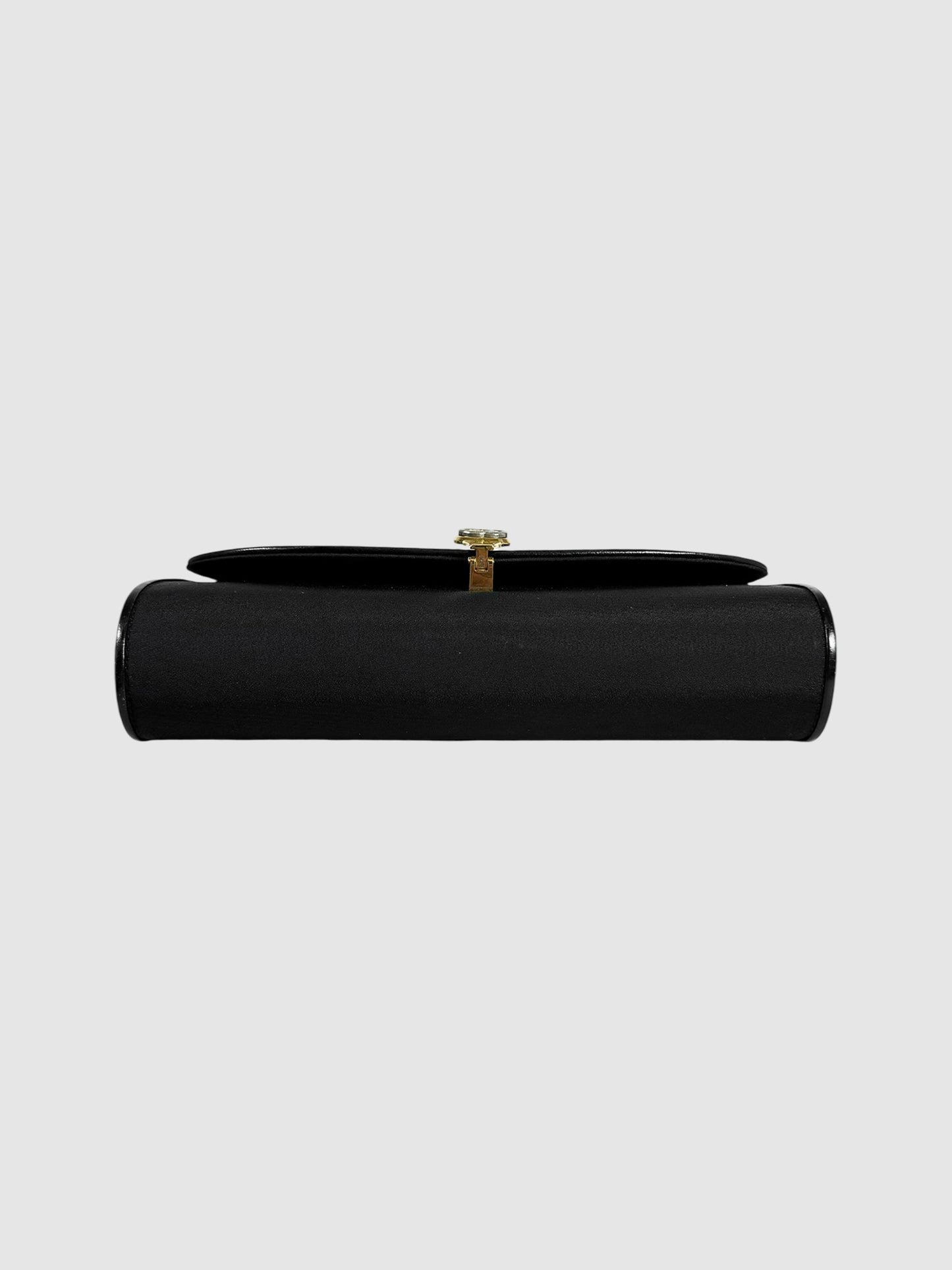 1980s Nylon Envelope Clutch Crossbody Bag