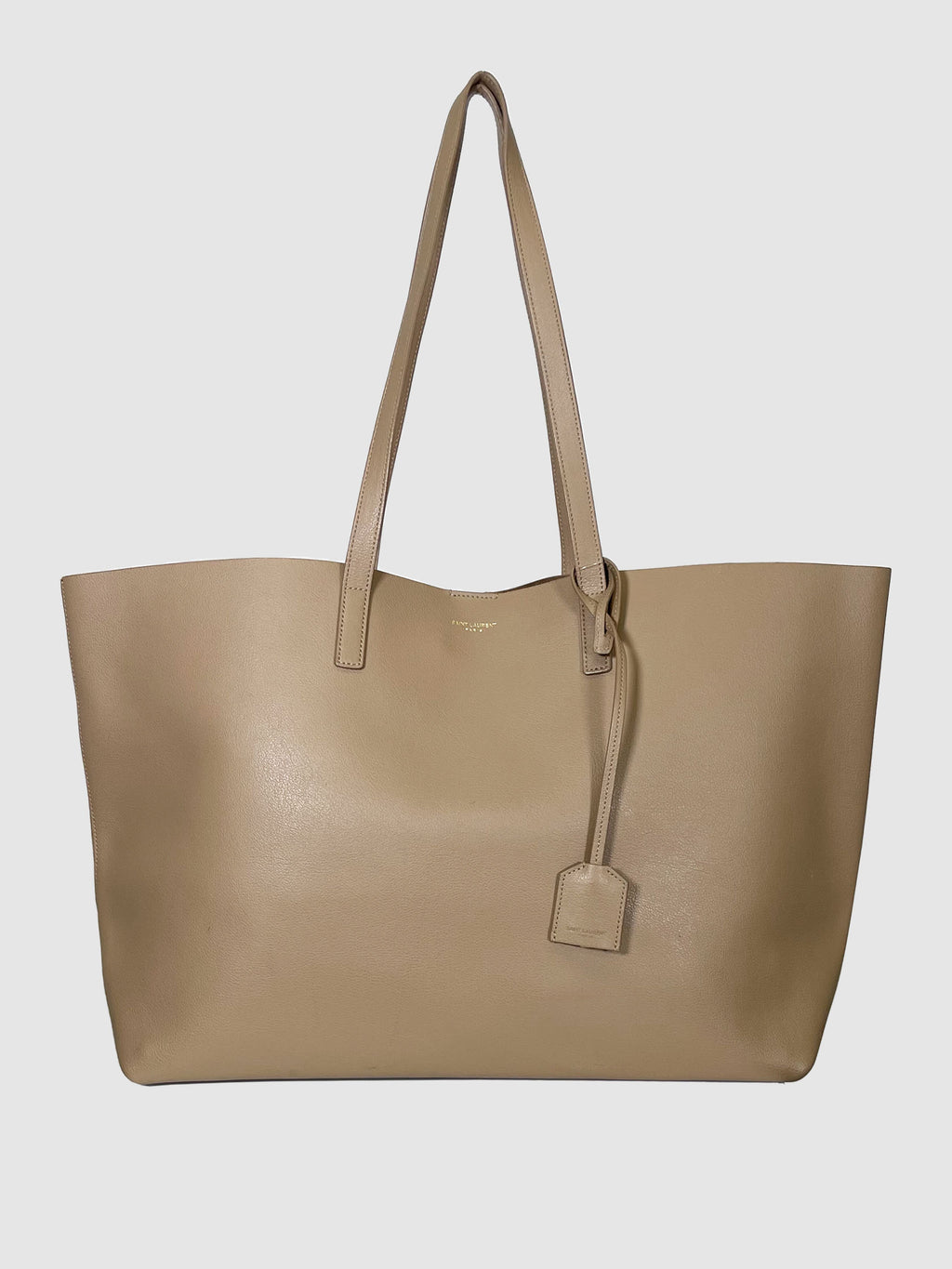 East West Shopping Leather Tote