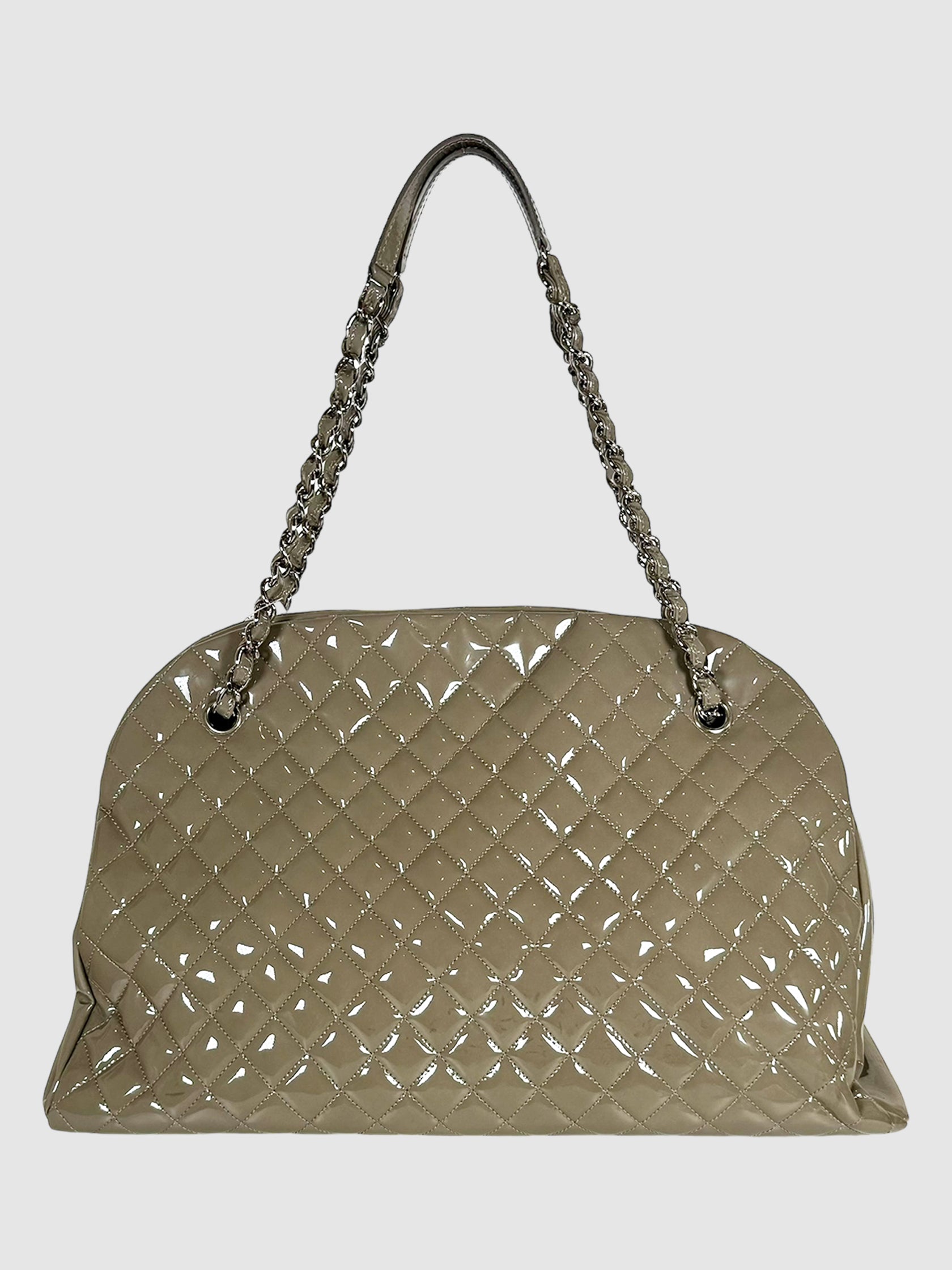 2012 Large Just Mademoiselle Patent Leather Bowling Bag