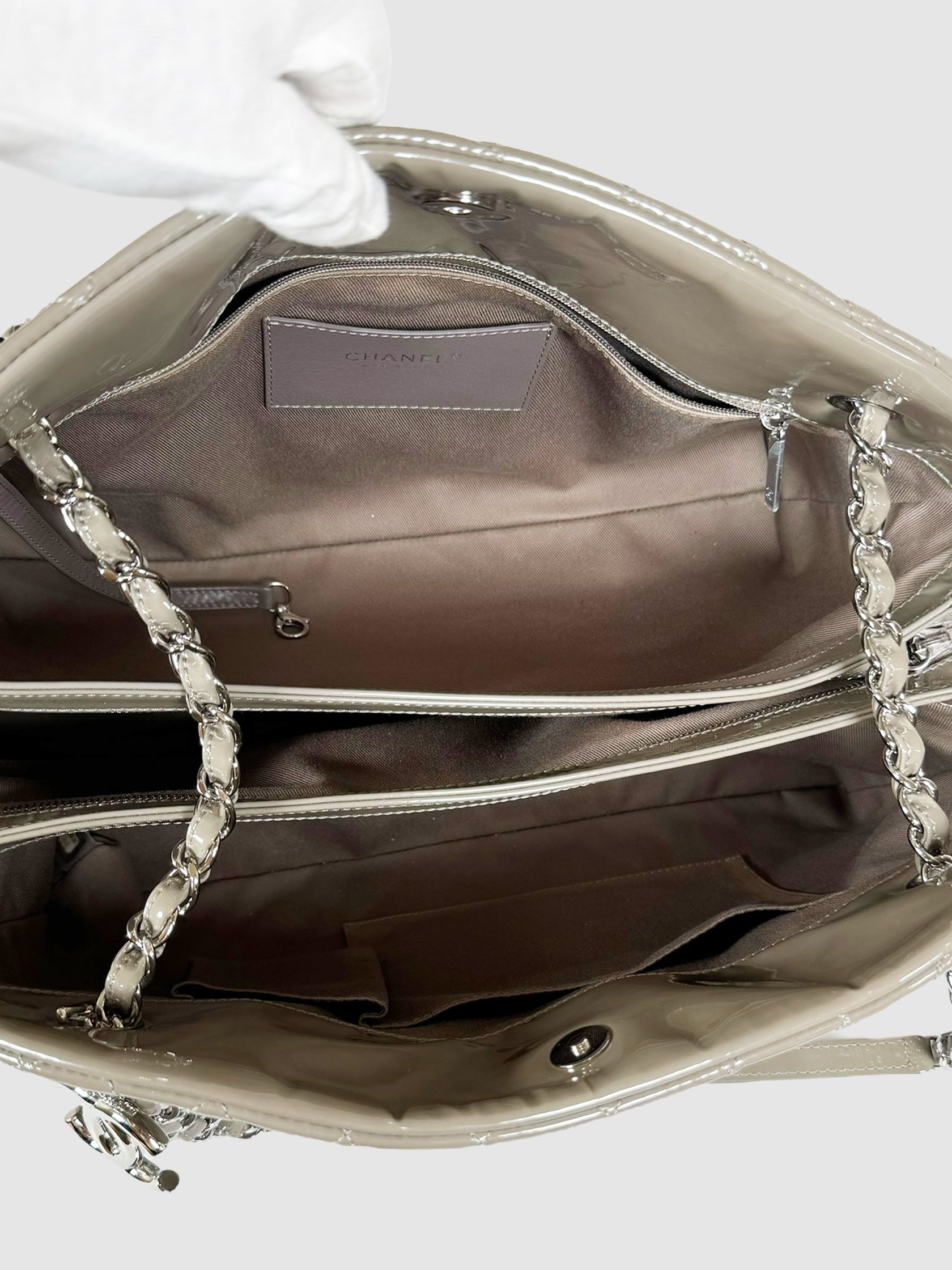 2012 Large Just Mademoiselle Patent Leather Bowling Bag