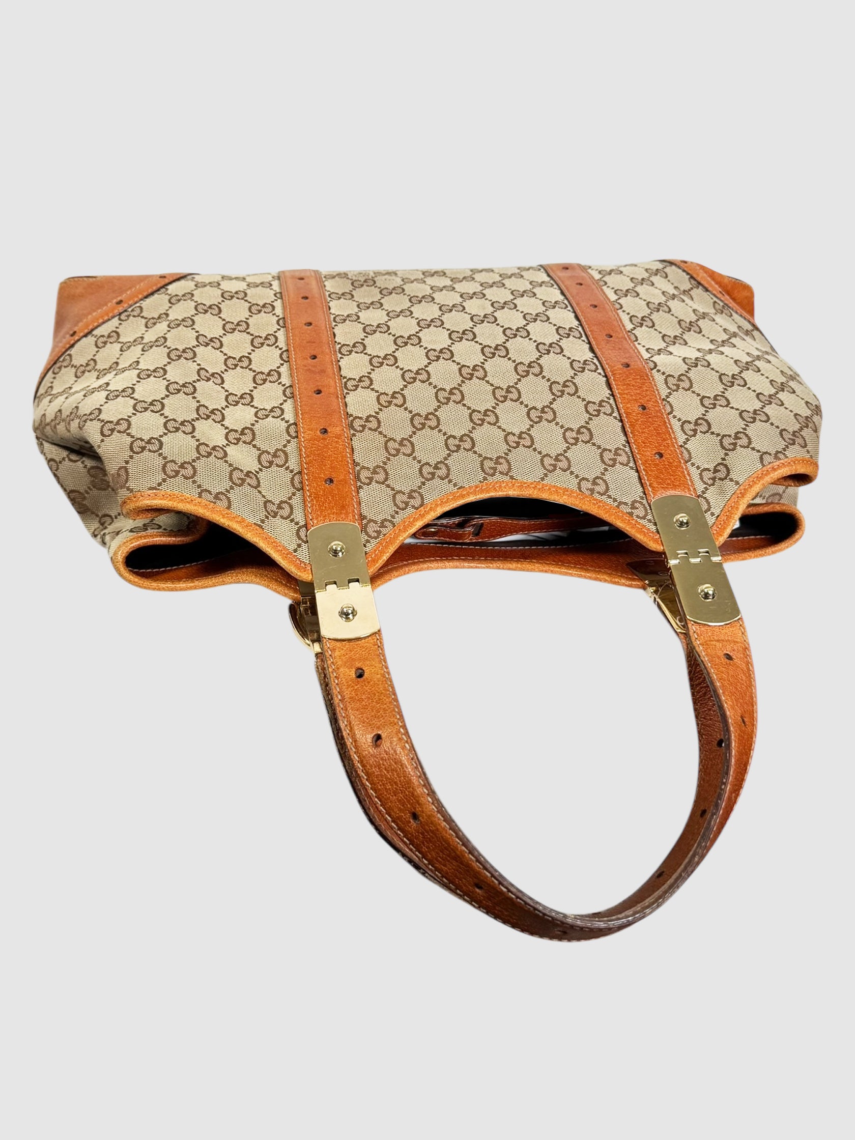Large Horsebit Glam Shoulder Bag
