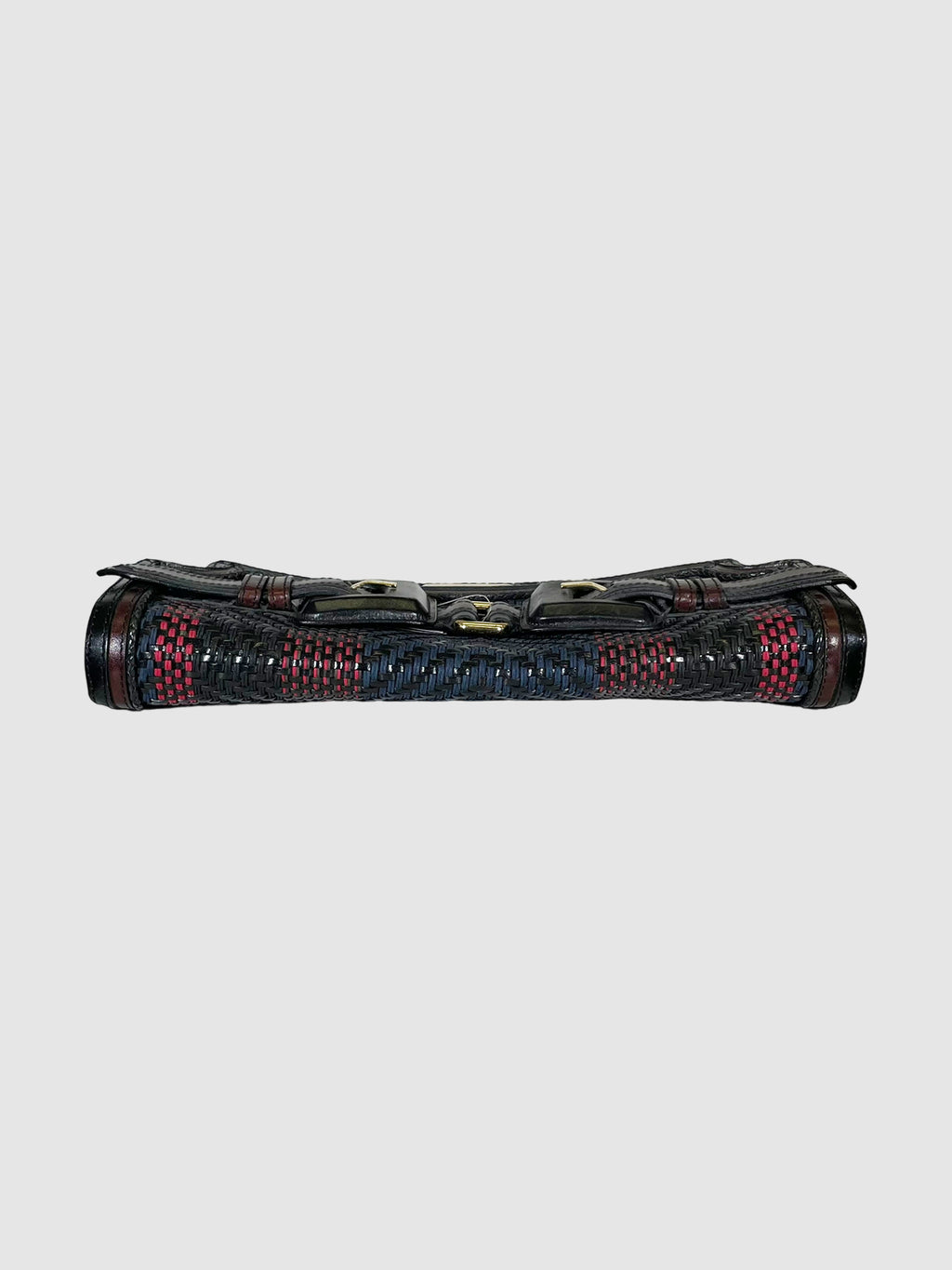 Woven Leather Clutch