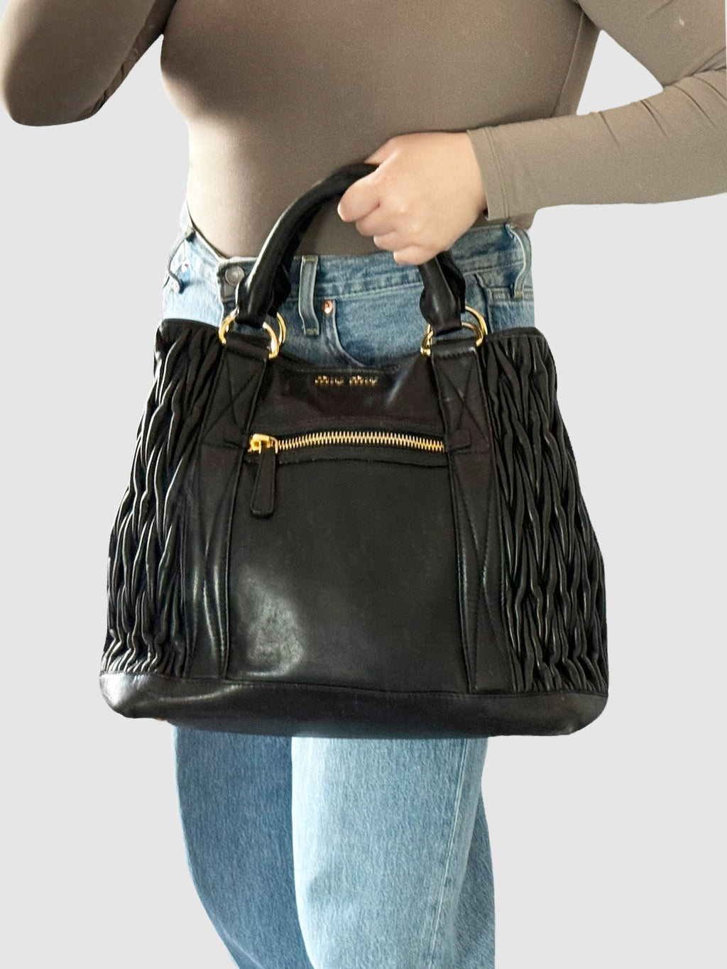 Matelassé Leather Handbag