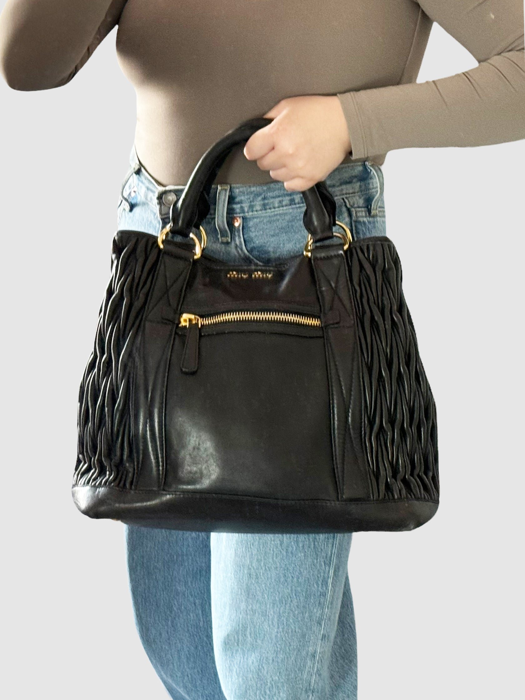 Matelassé Leather Handbag