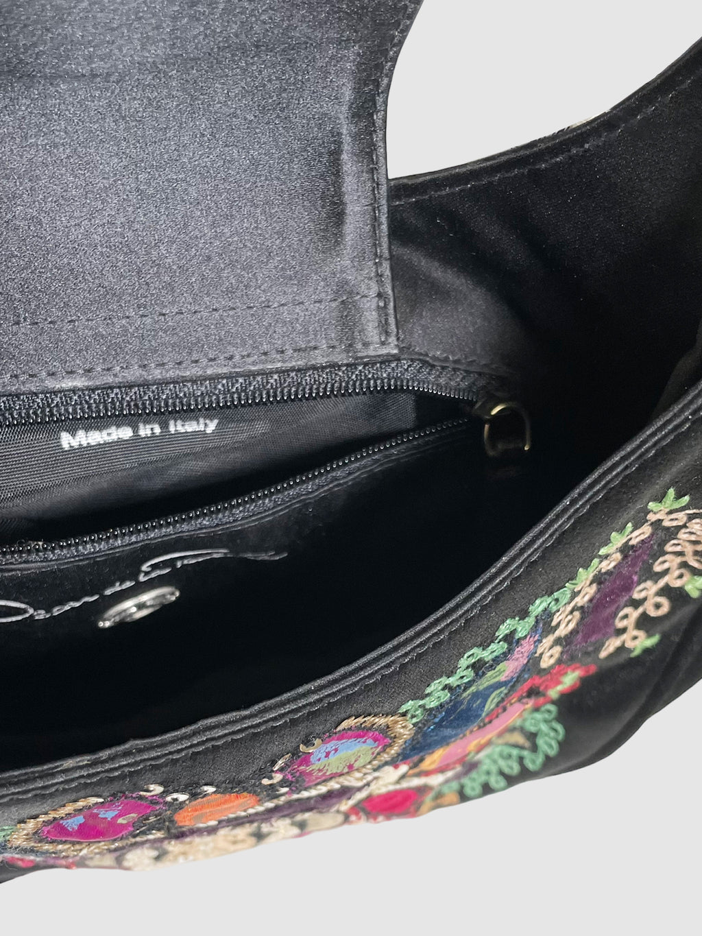 Small Satin Embellished Handbag