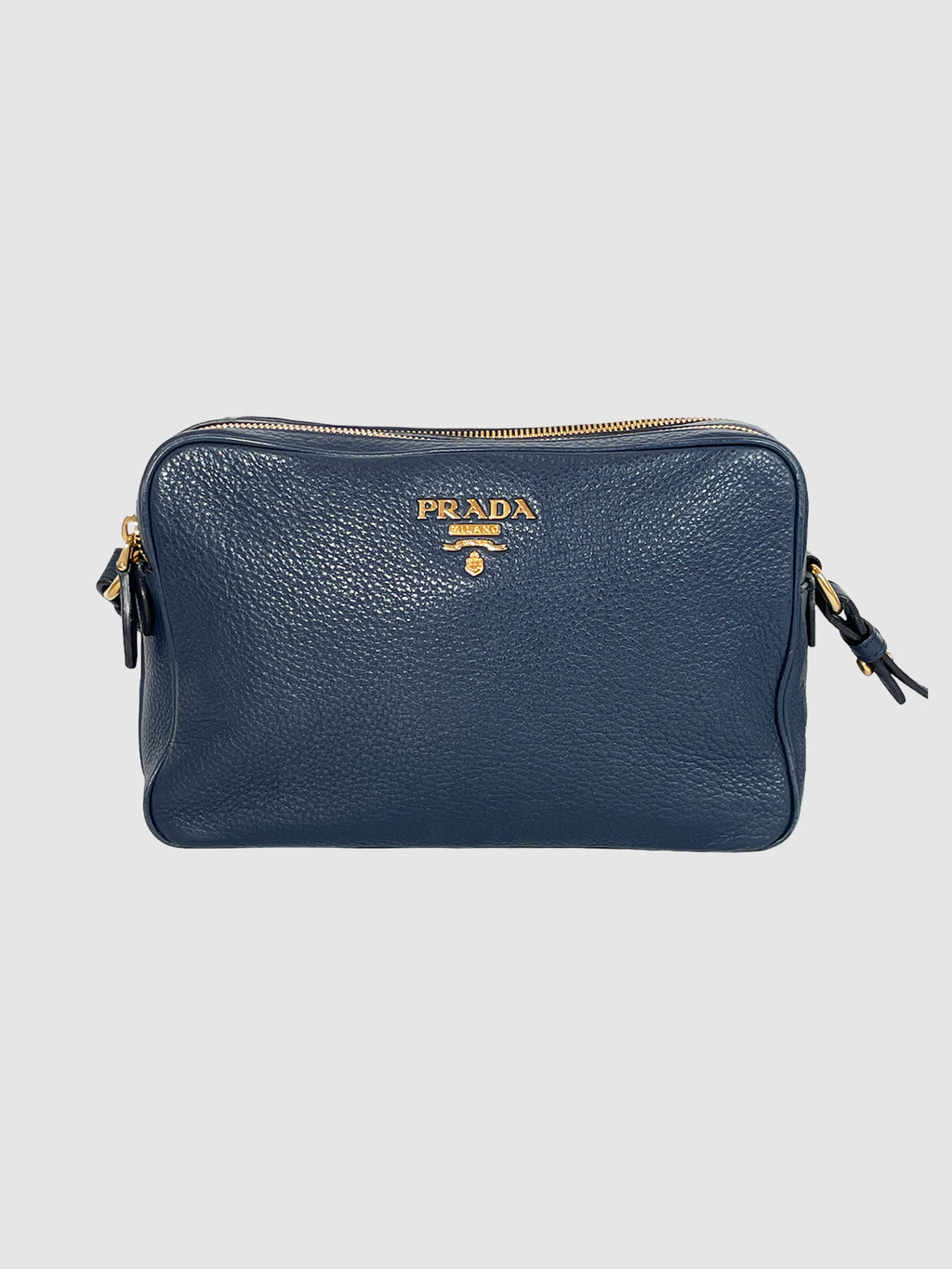 Navy Blue Crossbody Bag Gold-Tone Hardware