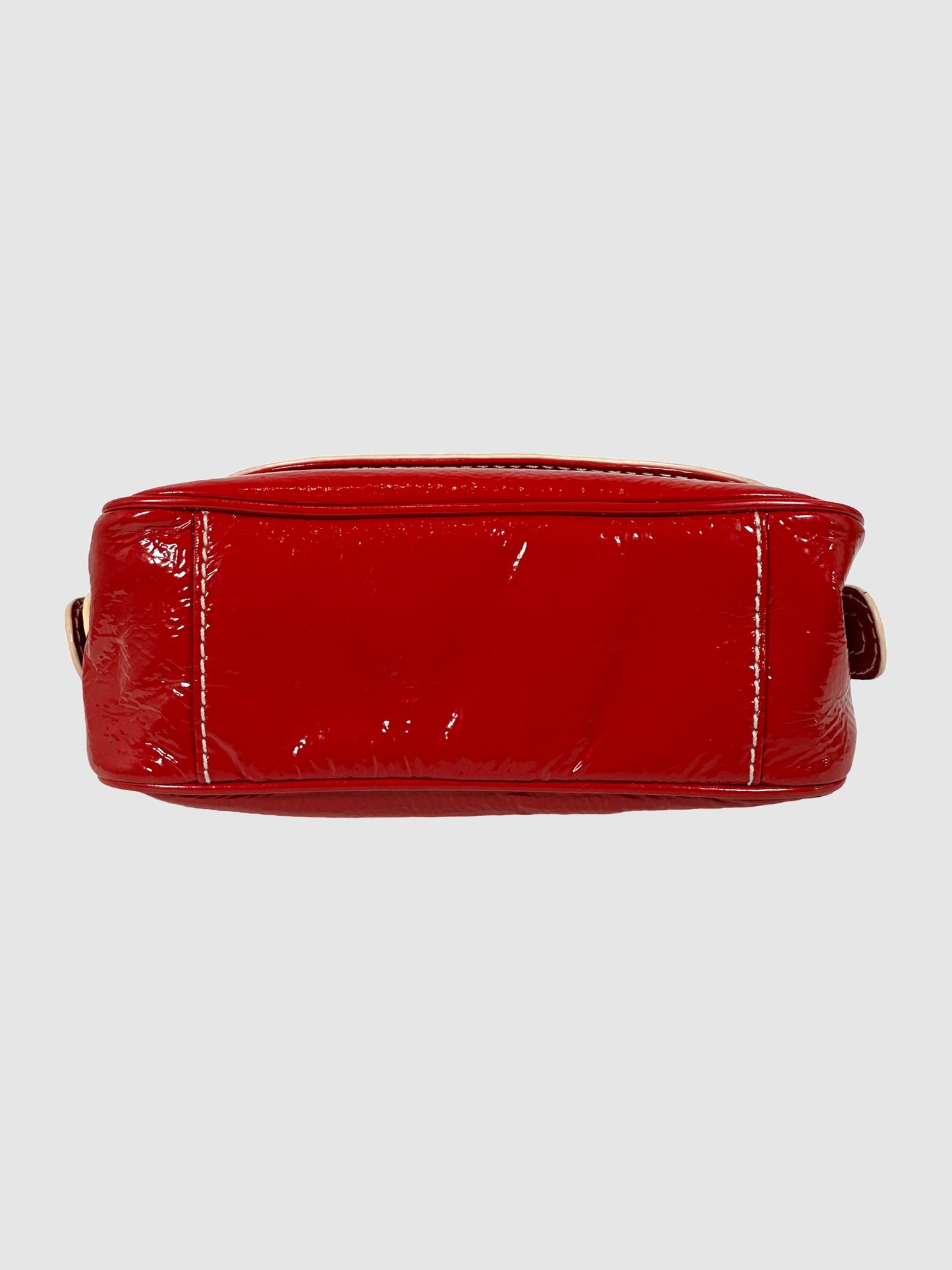 Badgley Mischka Patent Leather Flap Shoulder Bag