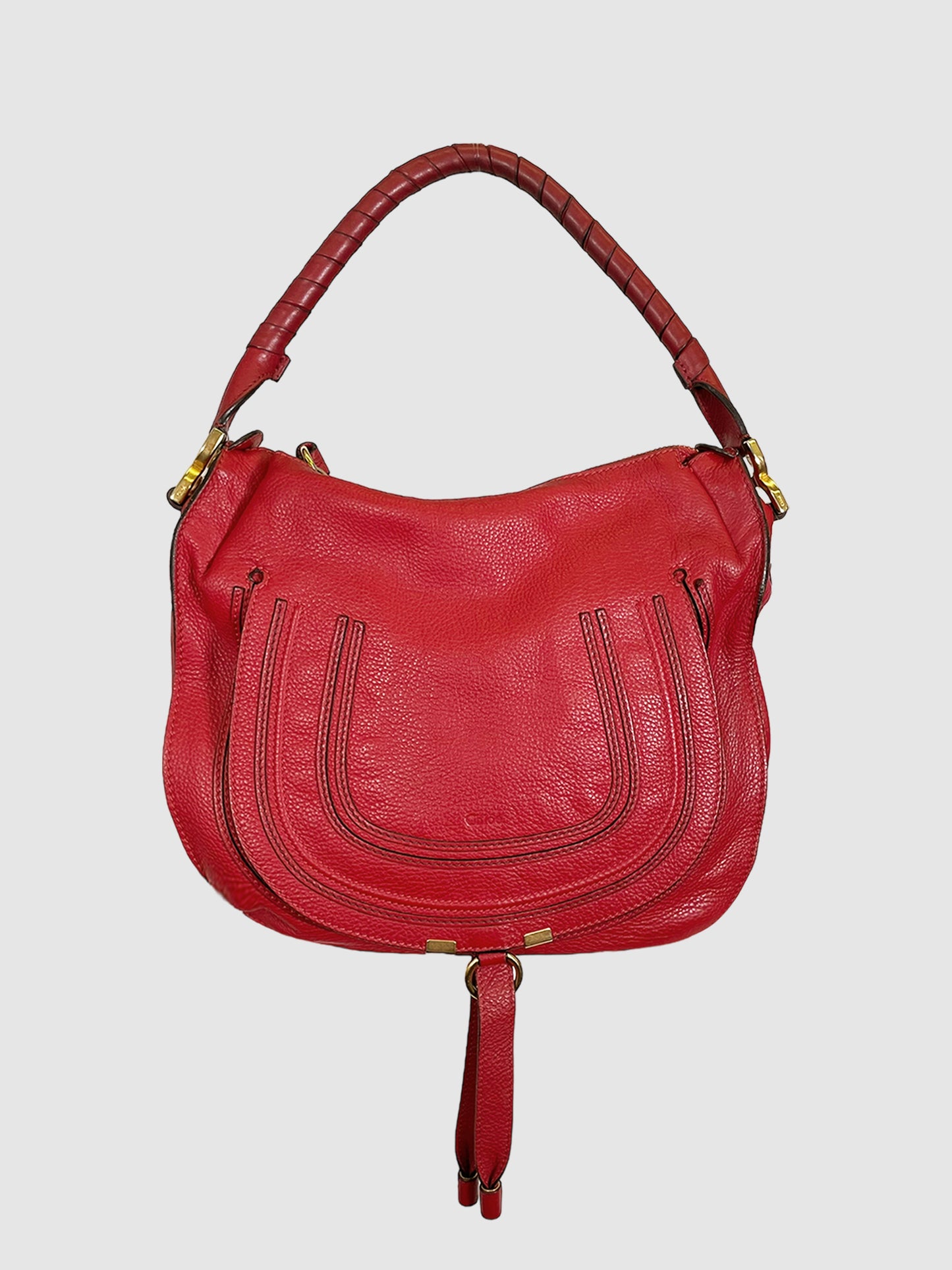 Leather Marcie Hobo Bag