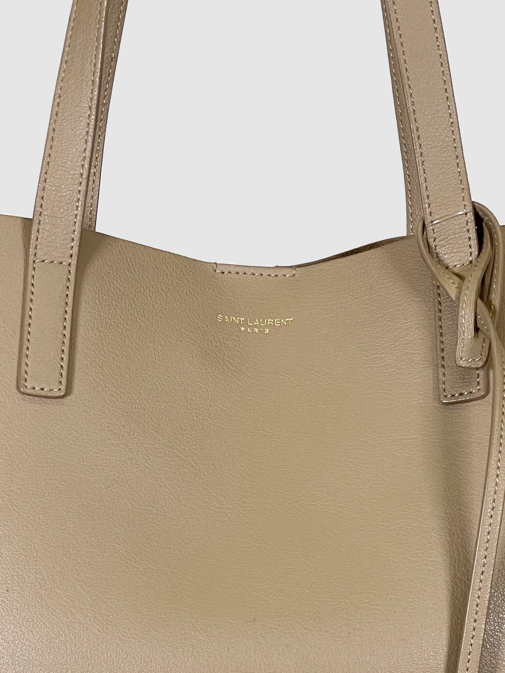 East West Shopping Leather Tote