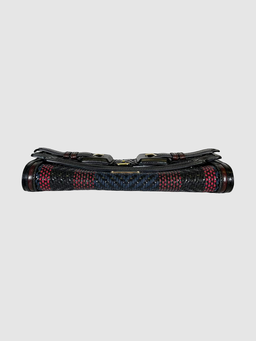 Woven Leather Clutch