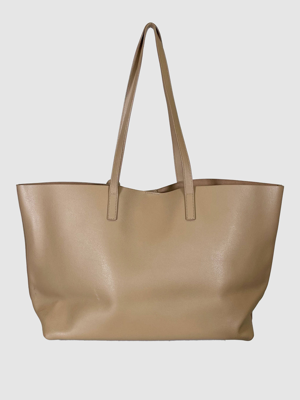East West Shopping Leather Tote