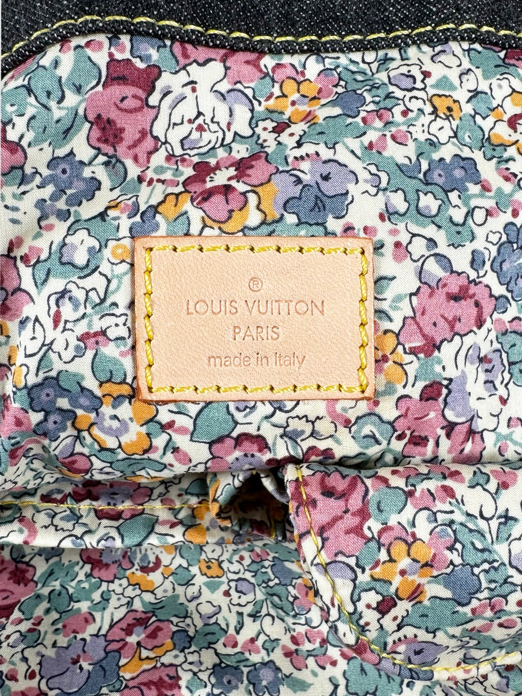 2007 XL Denim Patchwork Cabby Tote