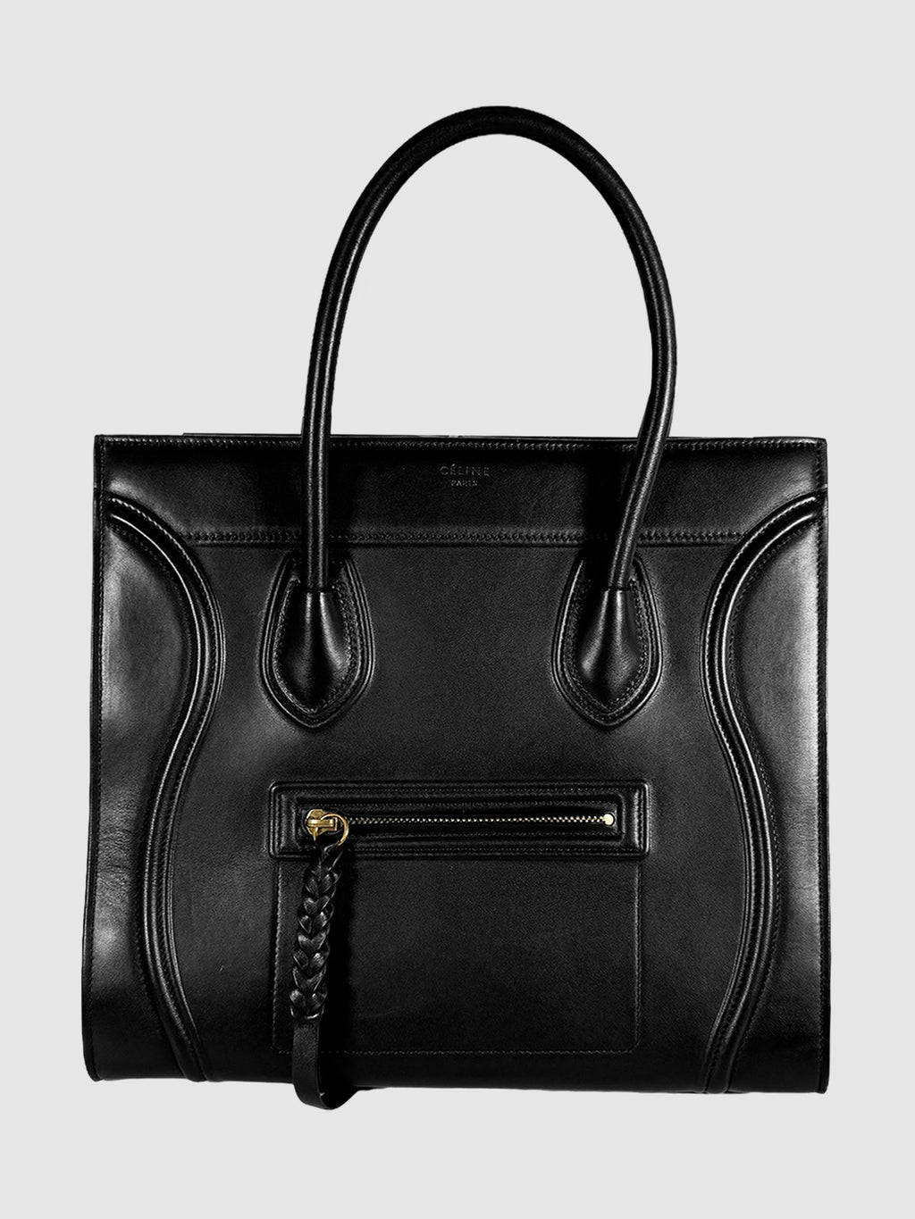 Celine Black Phantom Luggage Tote Bag Consignment Secondhand Designer Luxury Resale Toronto Trendy 