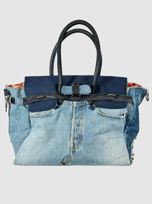 Levi's Union Made Dr. Collectors Travel Bag in Blue Denim Consignment Secondhand Vintage Unique