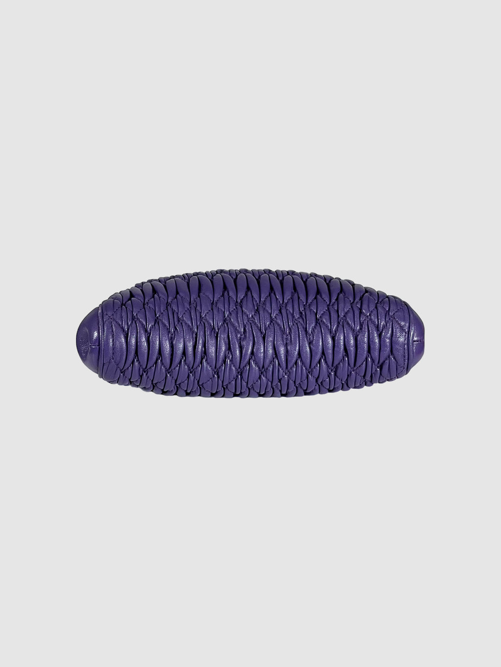 Matelassé Leather Clutch