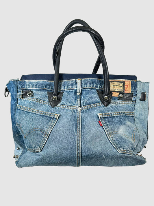 Levi's Union Made Dr. Collectors Travel Bag in Blue Denim Consignment Secondhand Vintage Unique