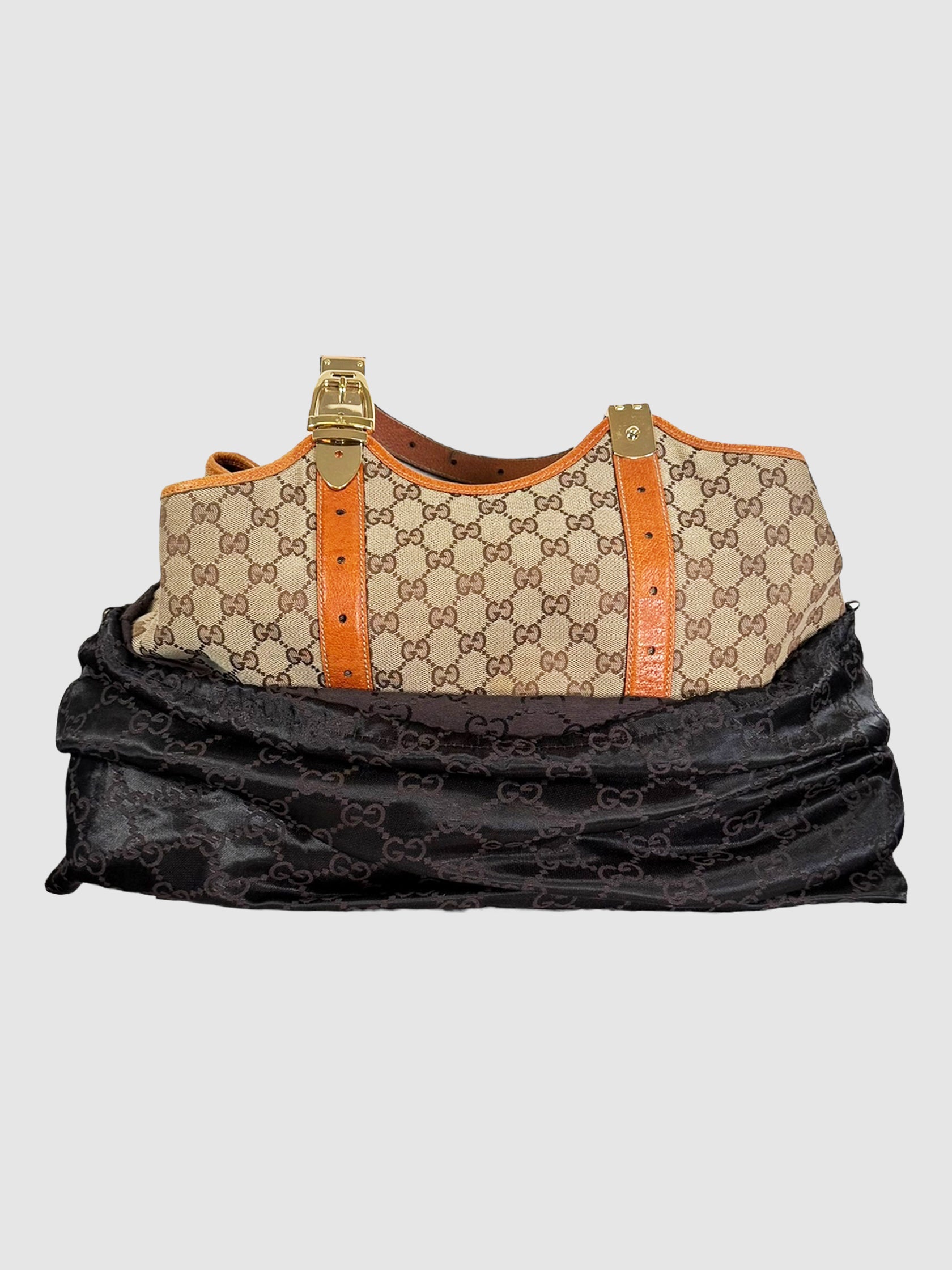 Large Horsebit Glam Shoulder Bag