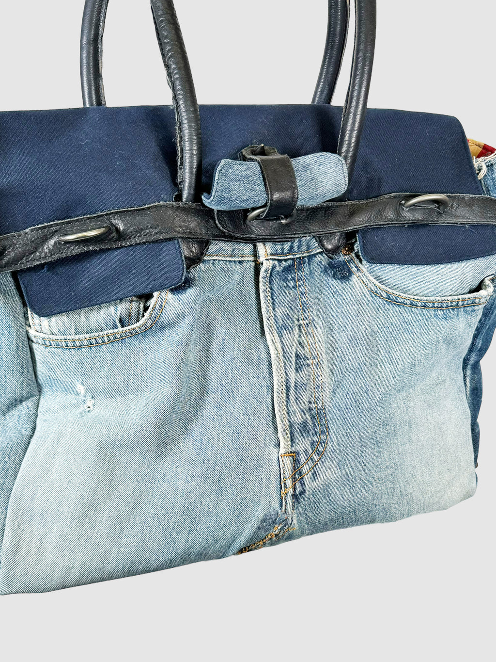 Levi's Union Made Dr. Collectors Travel Bag in Blue Denim Consignment Secondhand Vintage Unique