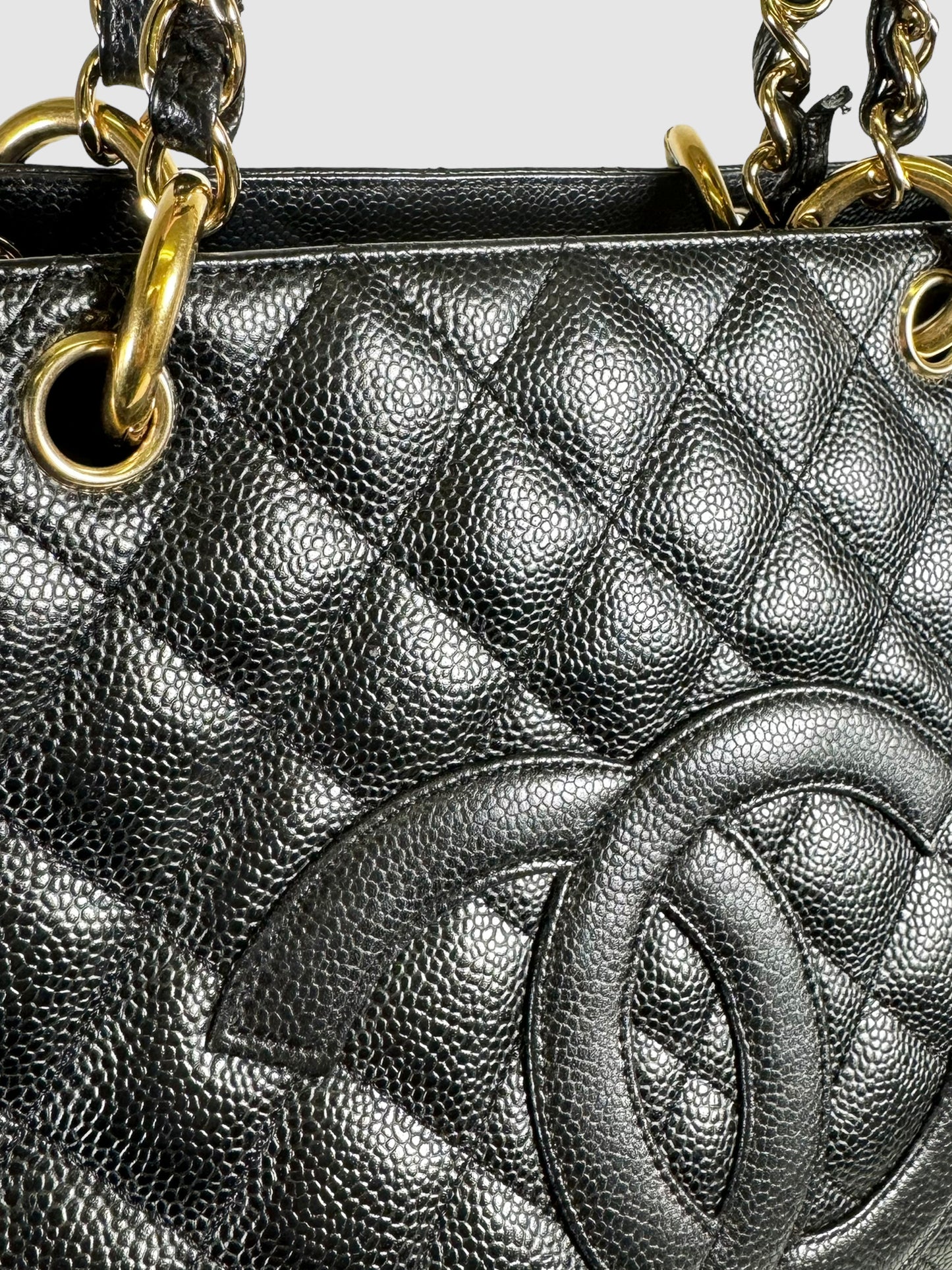 Caviar Quilted Grand Shopping Tote