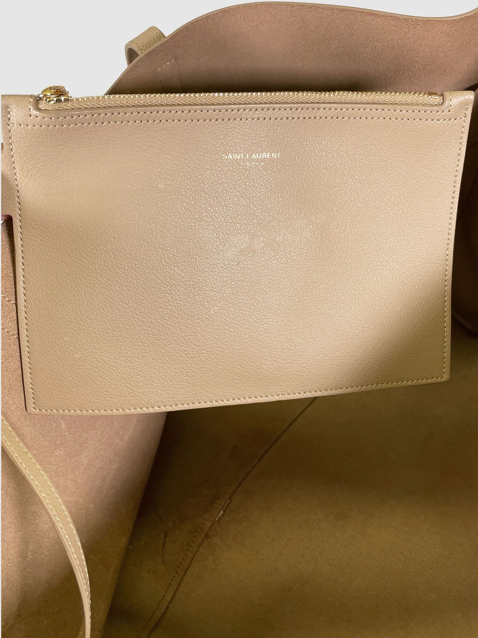 East West Shopping Leather Tote