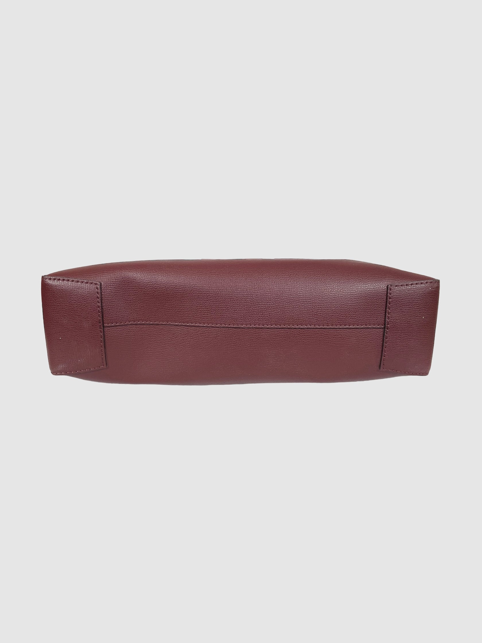 Burberry Embossed Crest Leather Tote