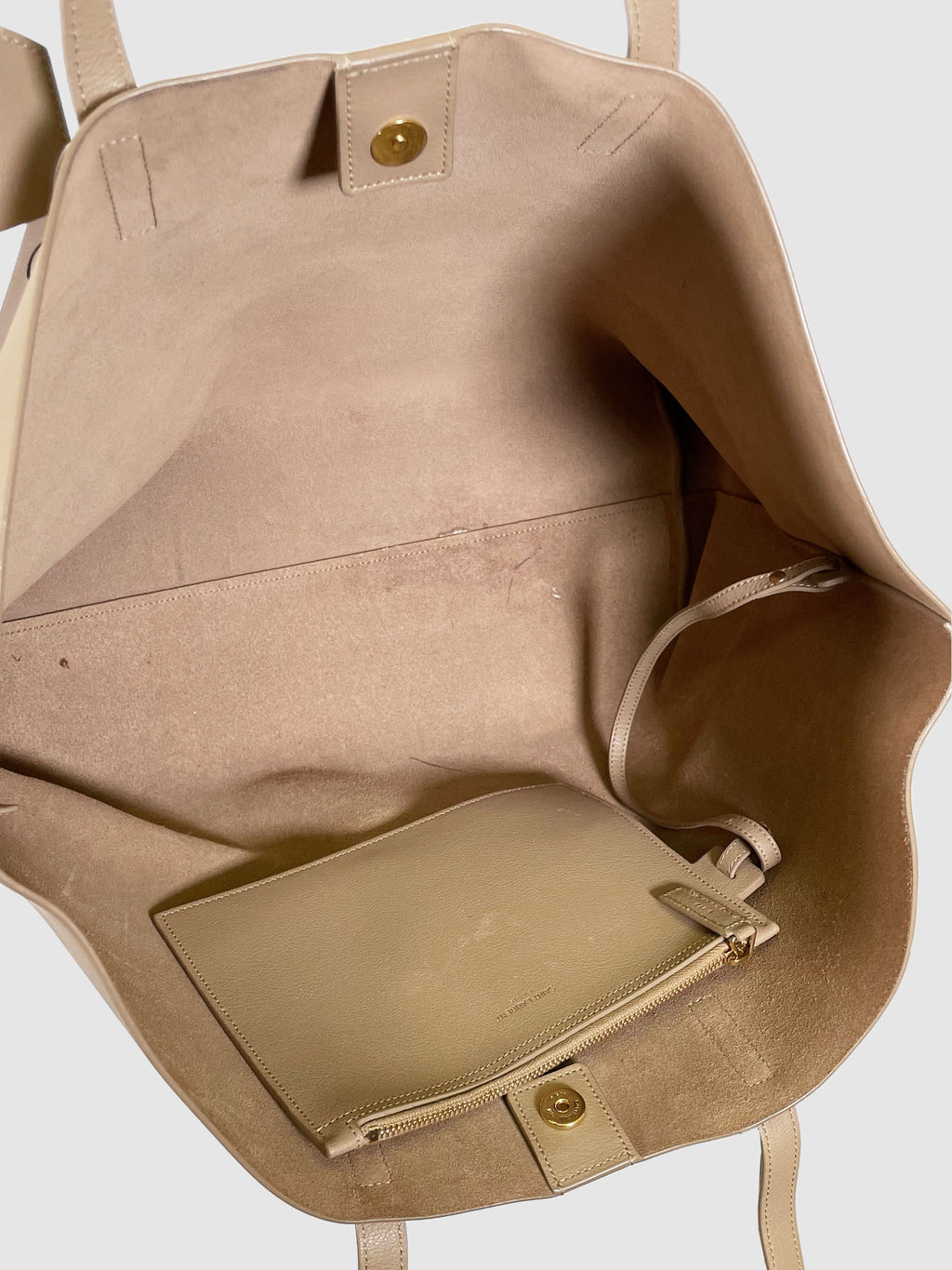 East West Shopping Leather Tote