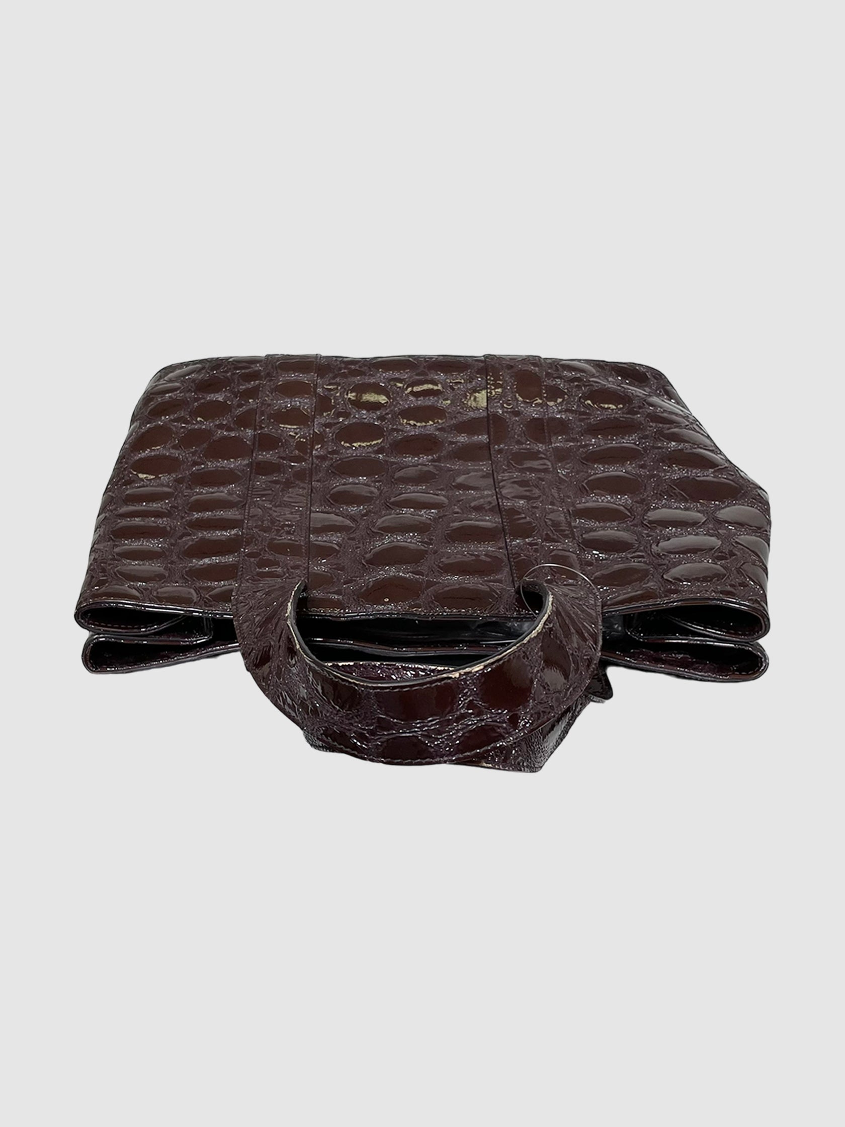 Embossed Patent Leather Tote