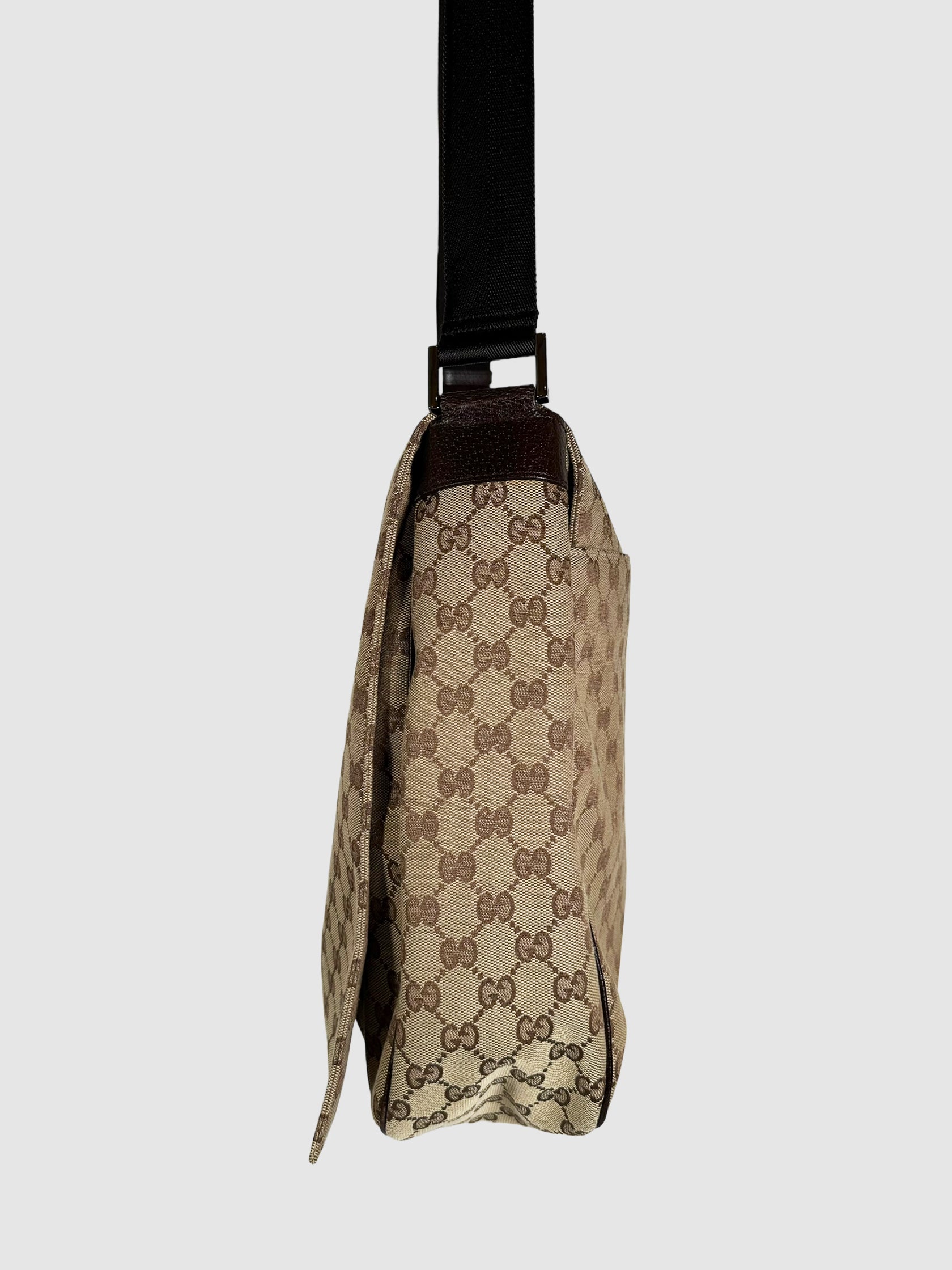 GG Monogram Canvas Messenger Bag