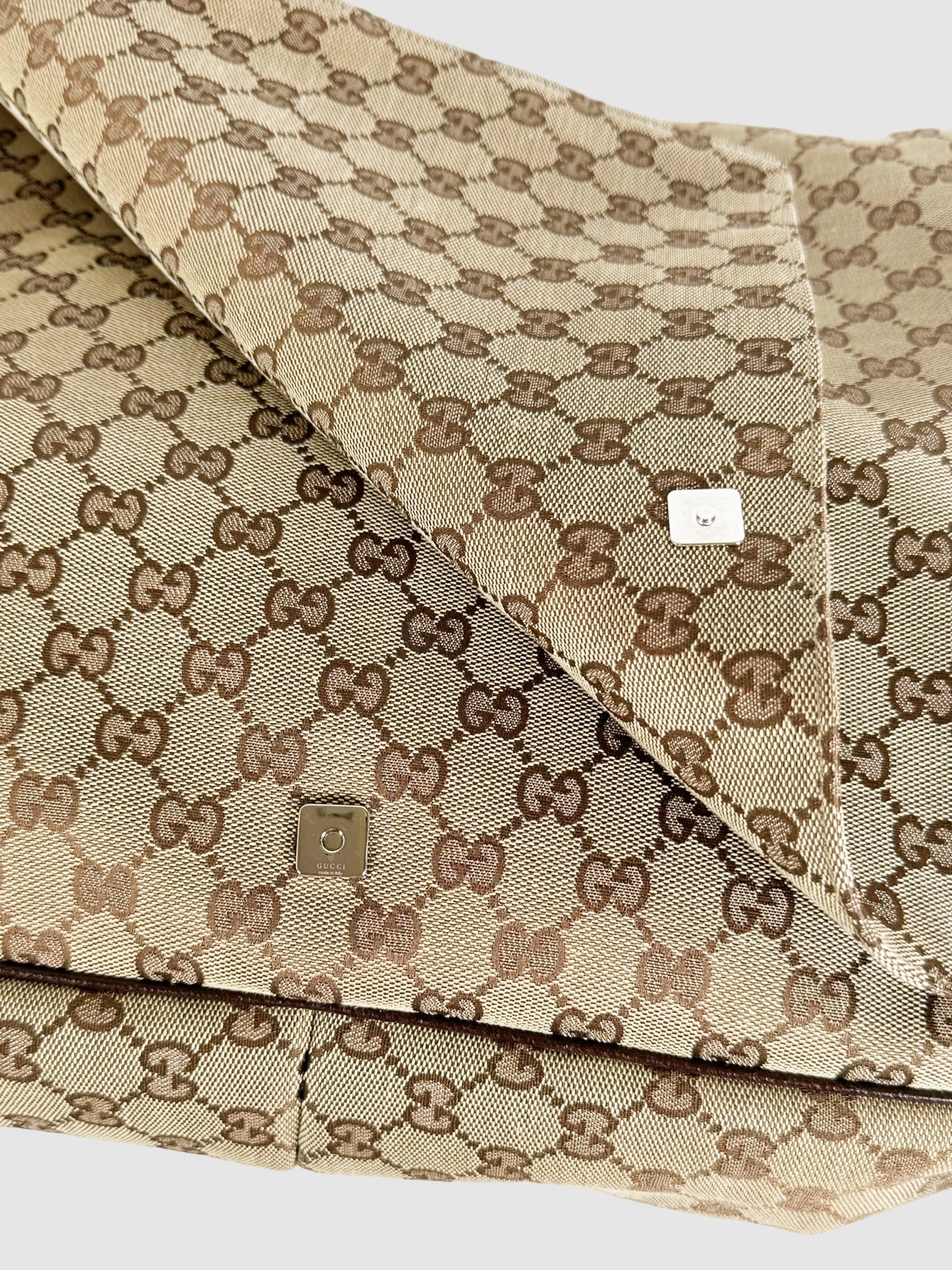 GG Monogram Canvas Messenger Bag