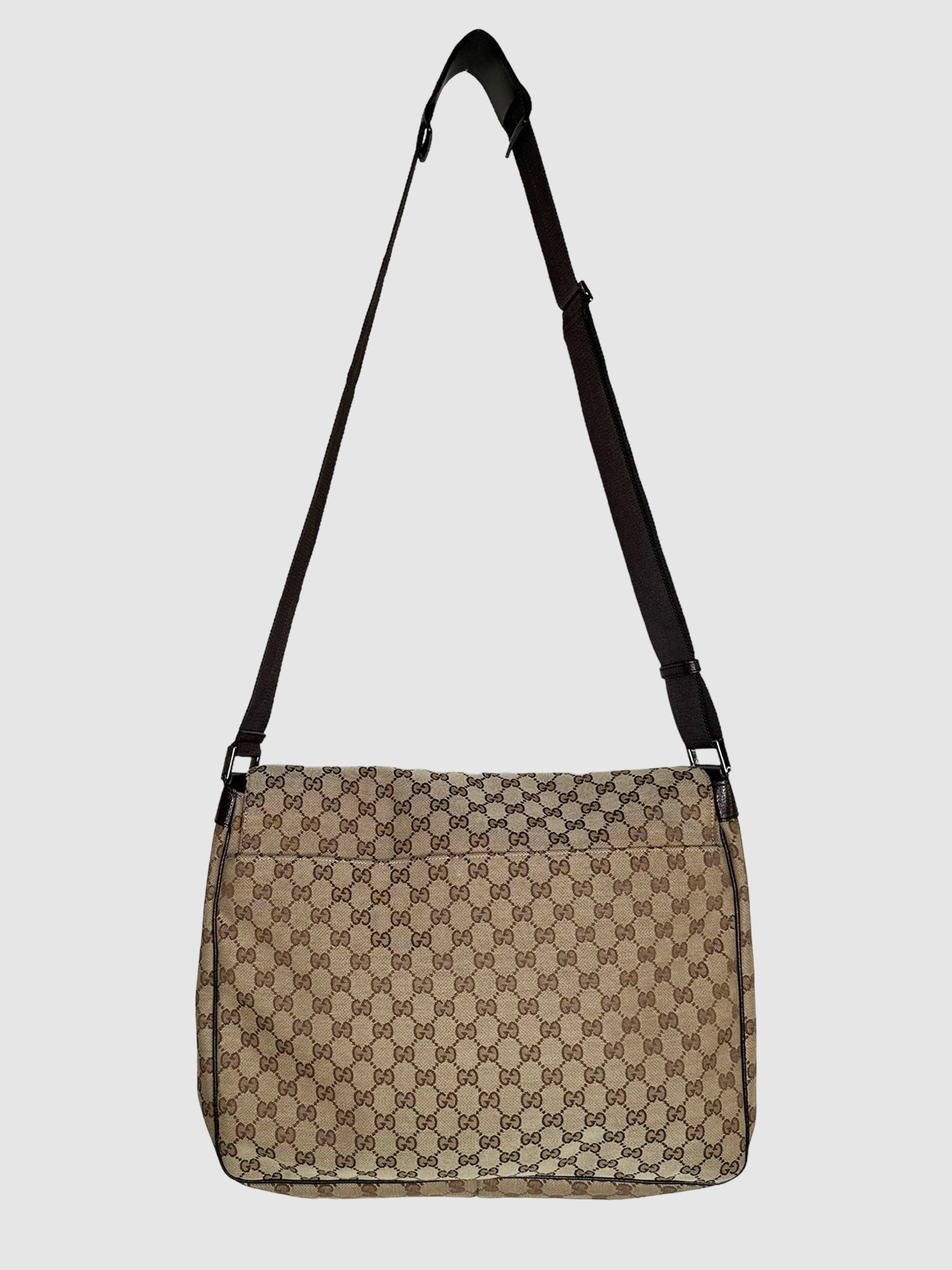 GG Monogram Canvas Messenger Bag
