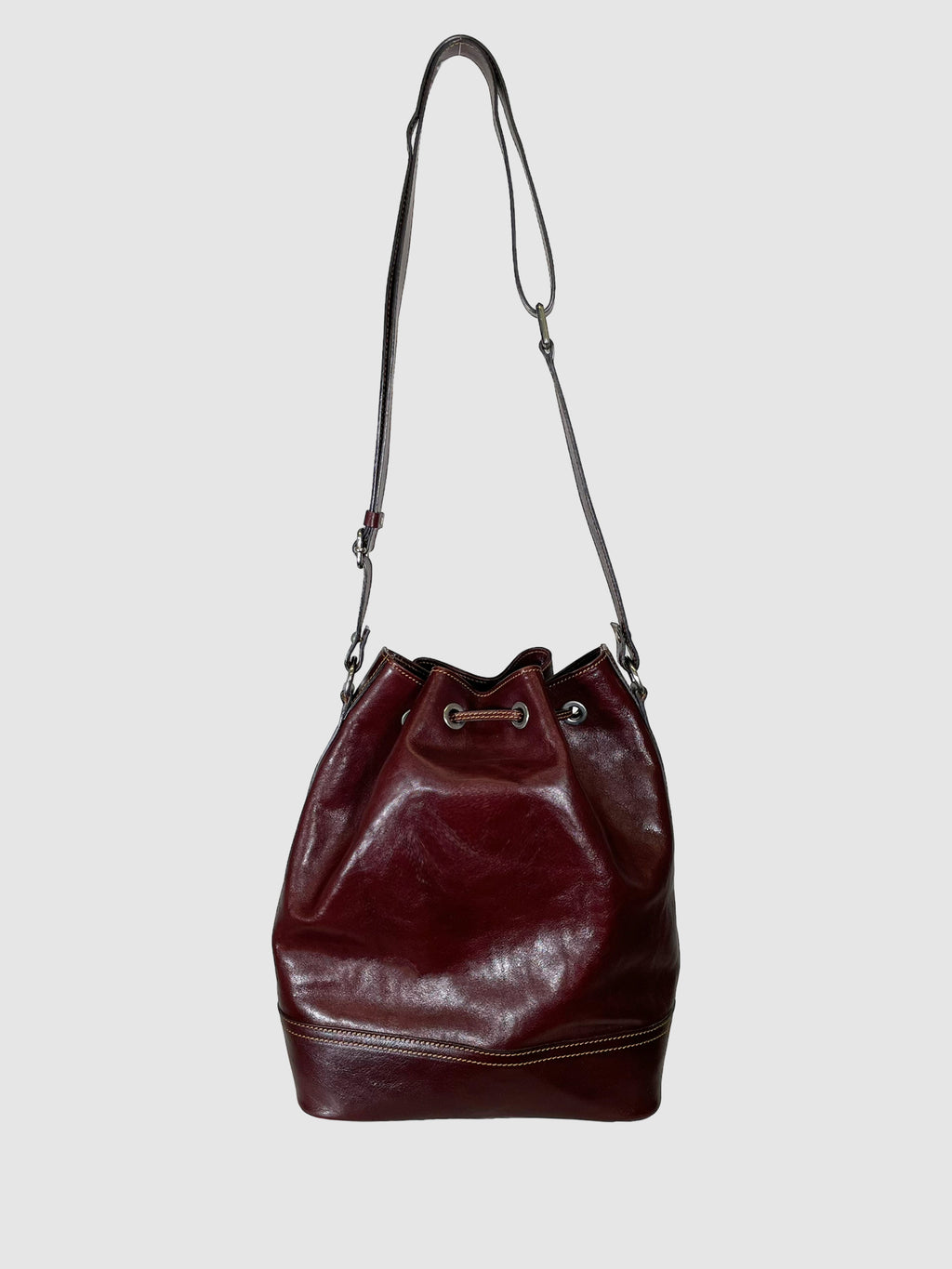 La Sella Roma Leather Bucket Bag