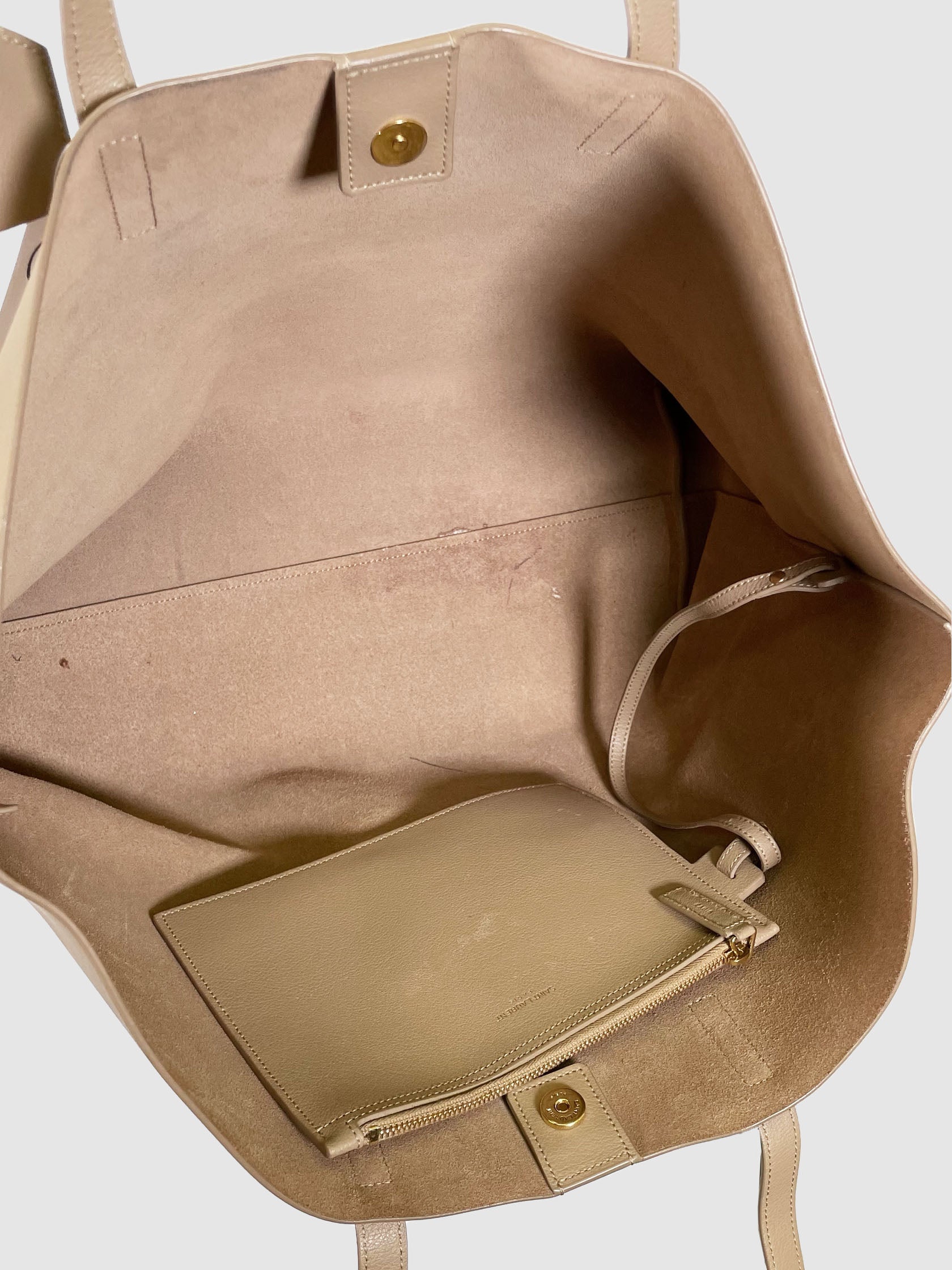 East West Shopping Leather Tote