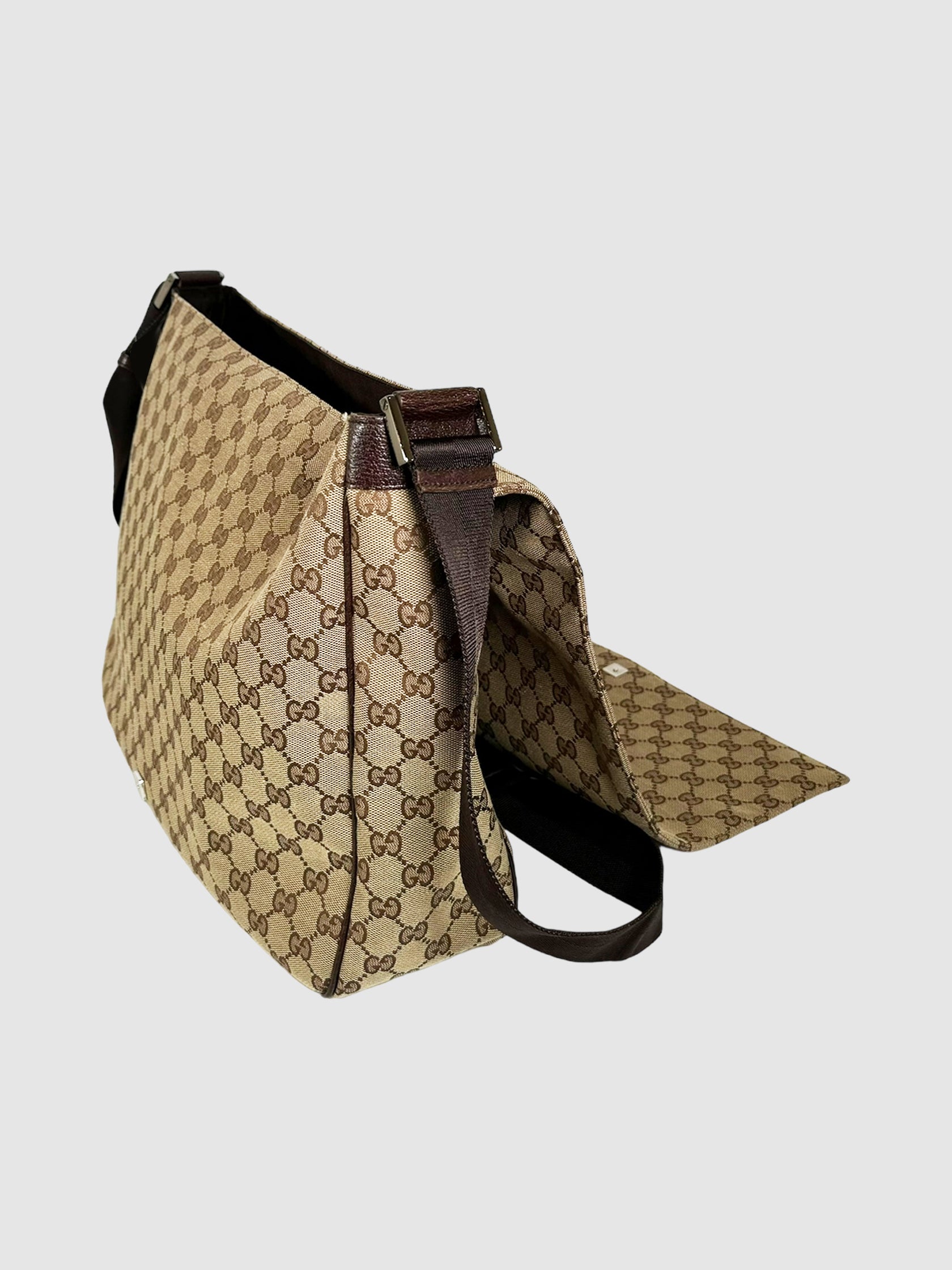 GG Monogram Canvas Messenger Bag