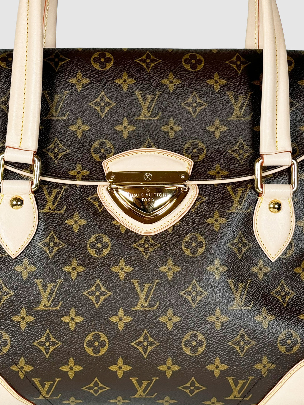 Louis Vuitton 2007 Beverly GM in Brown and Beige Consignment Secondhand Designer Luxury Resale Toronto Trendy