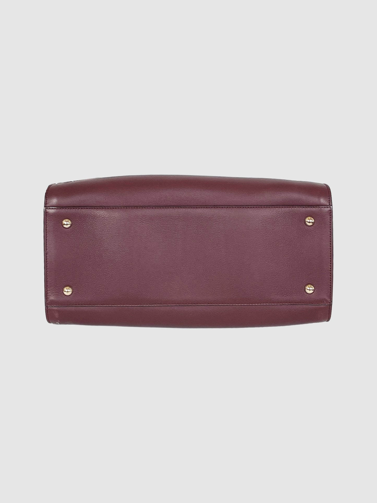 Gancini Leather Satchel