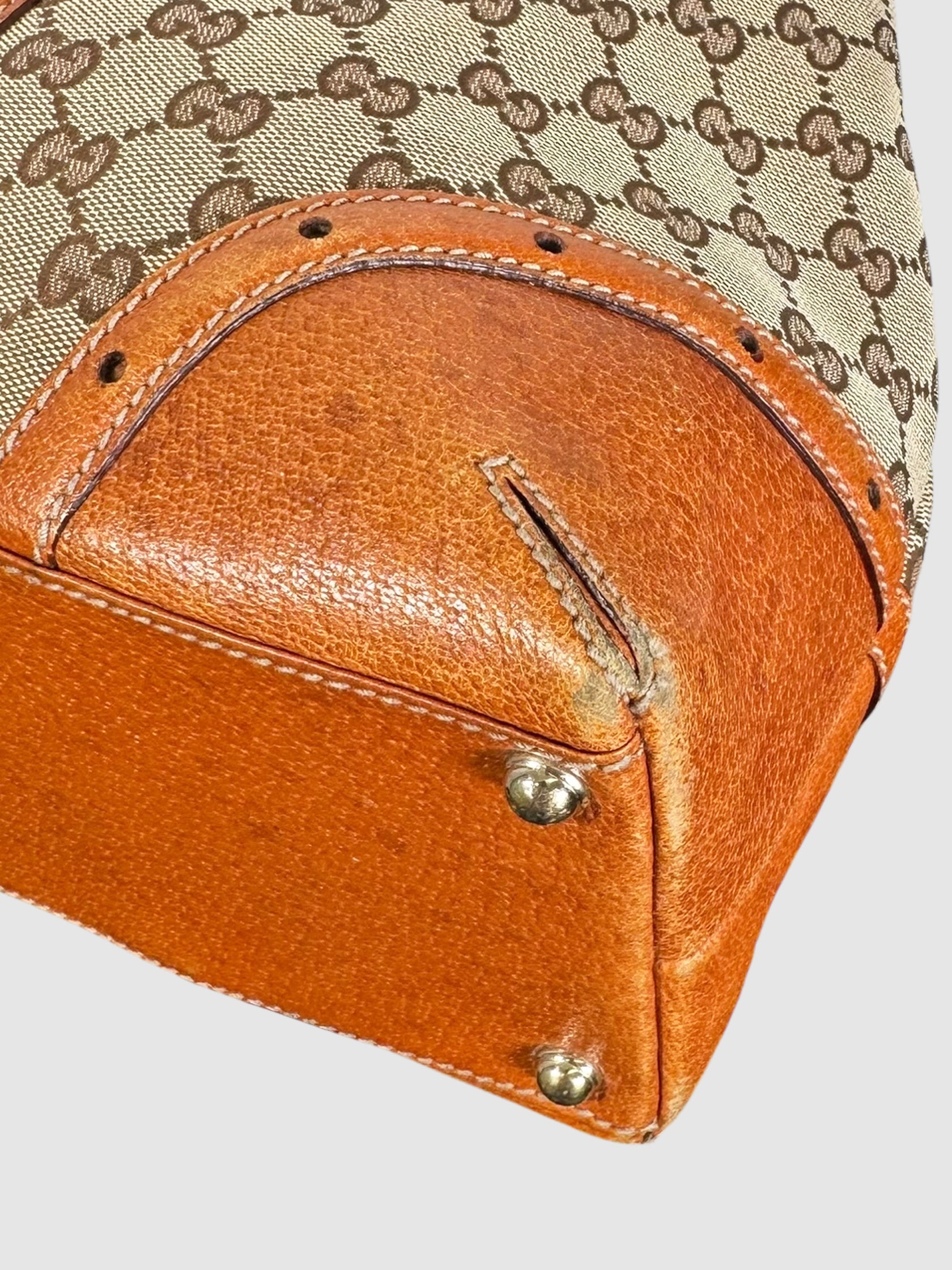 Large Horsebit Glam Shoulder Bag