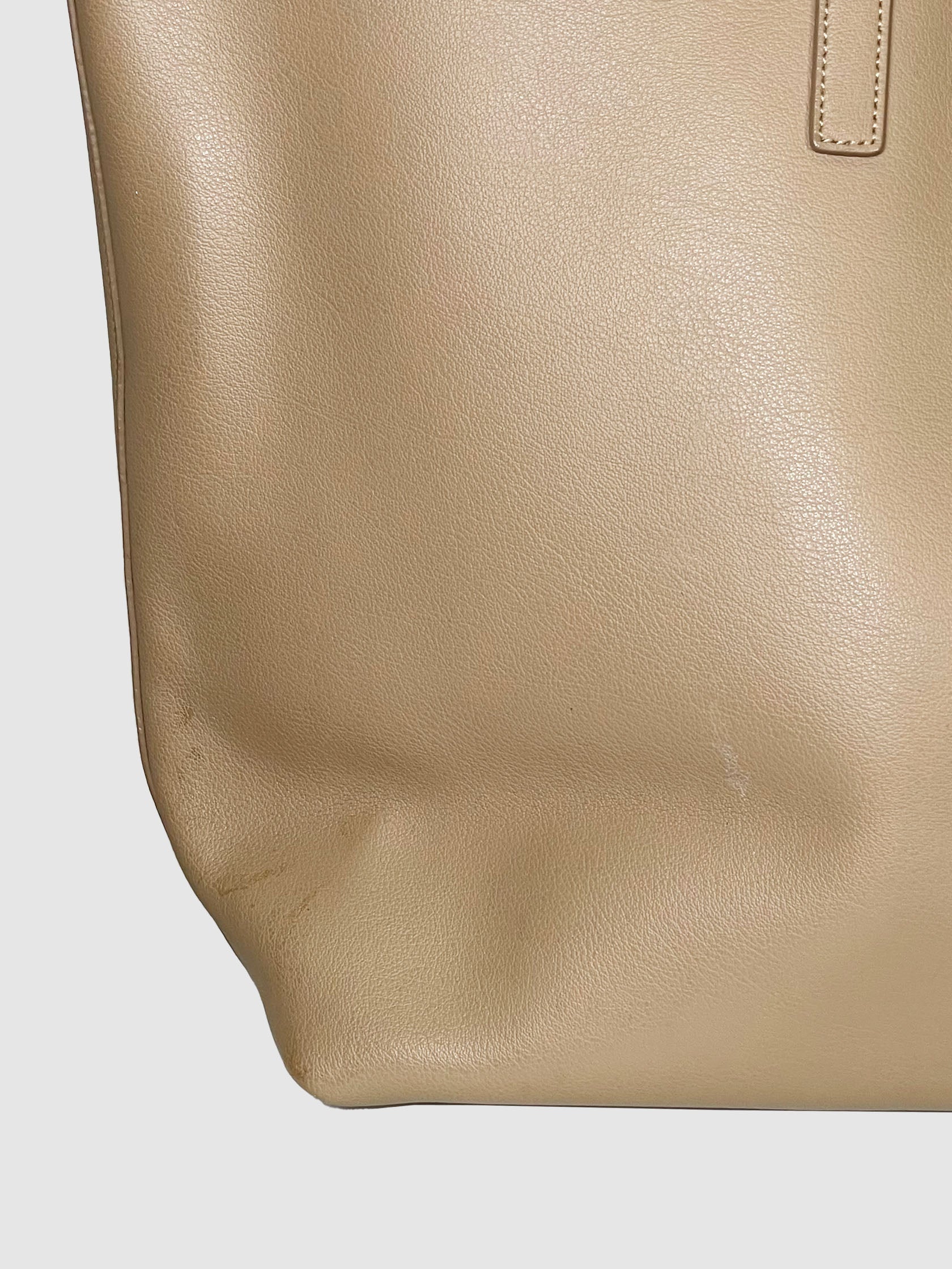 East West Shopping Leather Tote