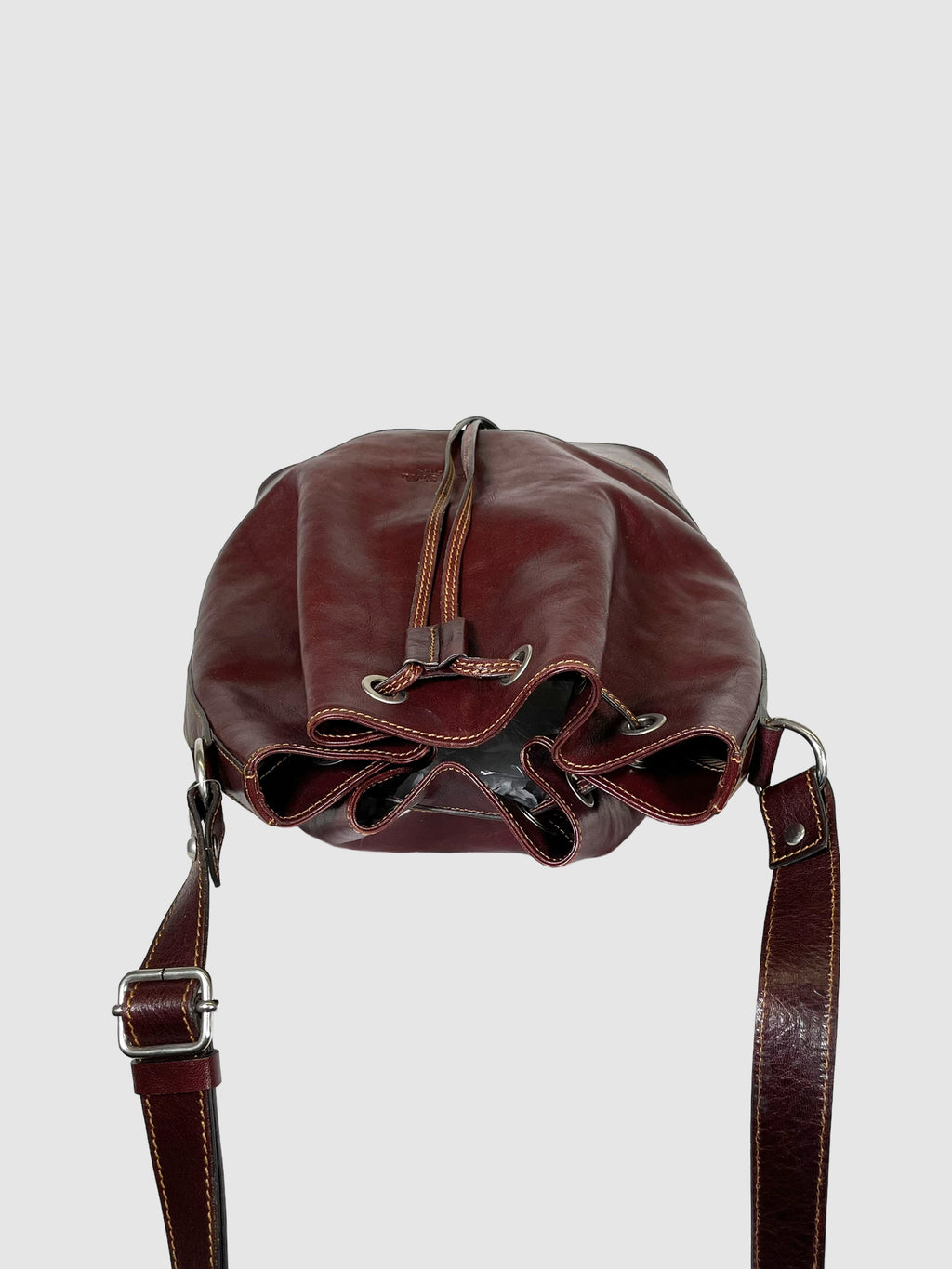 La Sella Roma Leather Bucket Bag