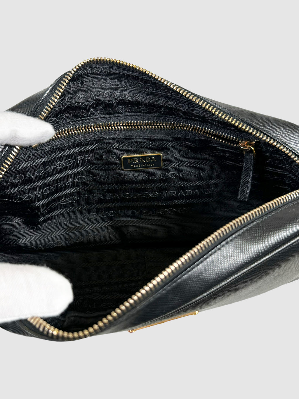 Small Saffiano Rectangular Shoulder Bag