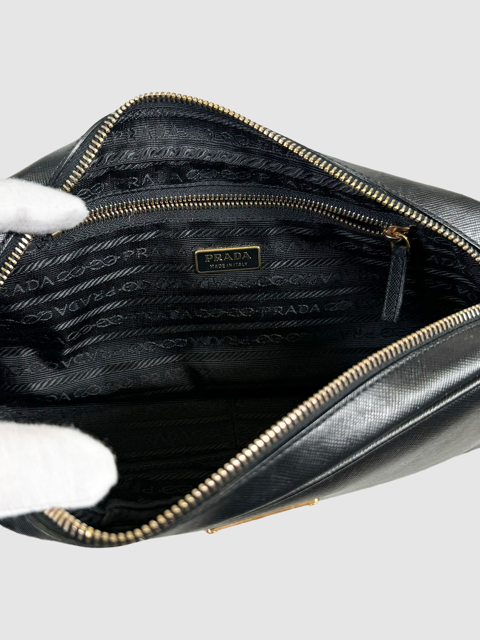 Small Saffiano Rectangular Shoulder Bag