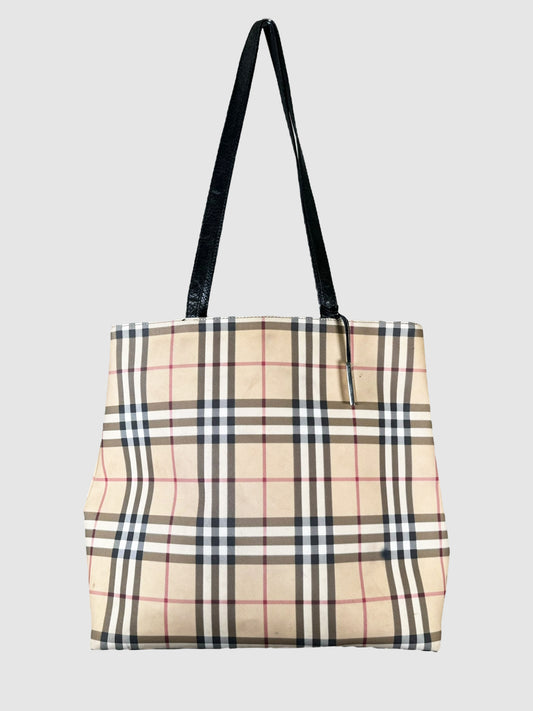 Burberry Nova Check Tote Bag Vintage