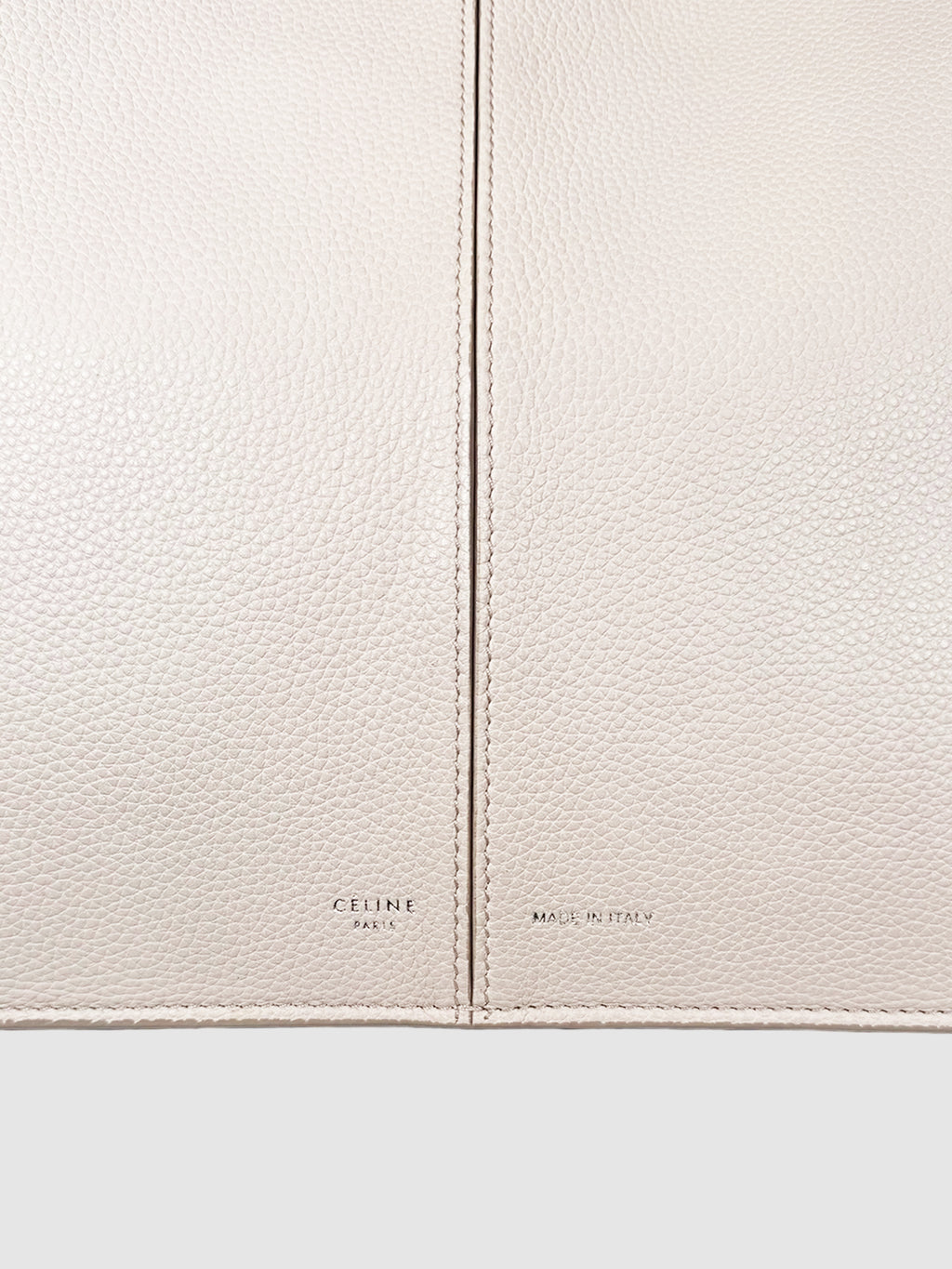 Tri-Fold Leather Shoulder Tote Bag