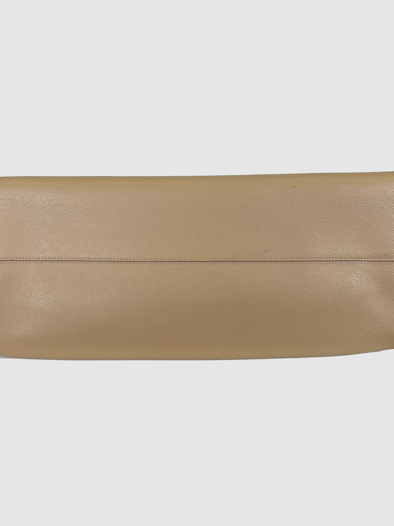 East West Shopping Leather Tote