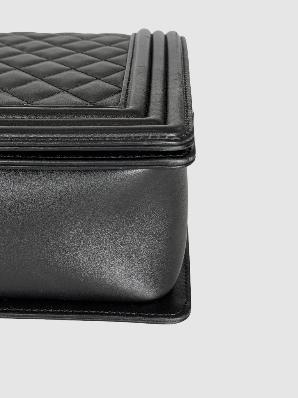 Large Quilted Leather Boy Bag