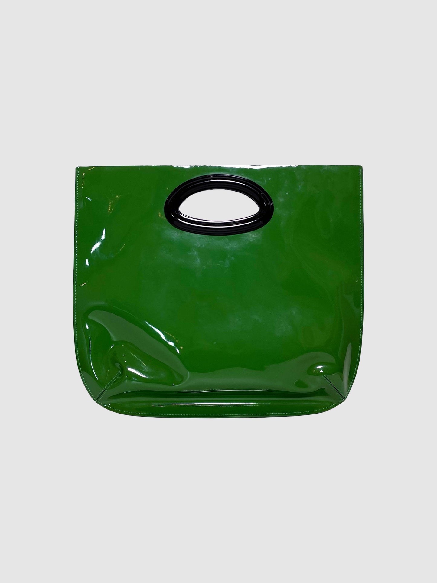 Marni Green Patent Leather Handbag