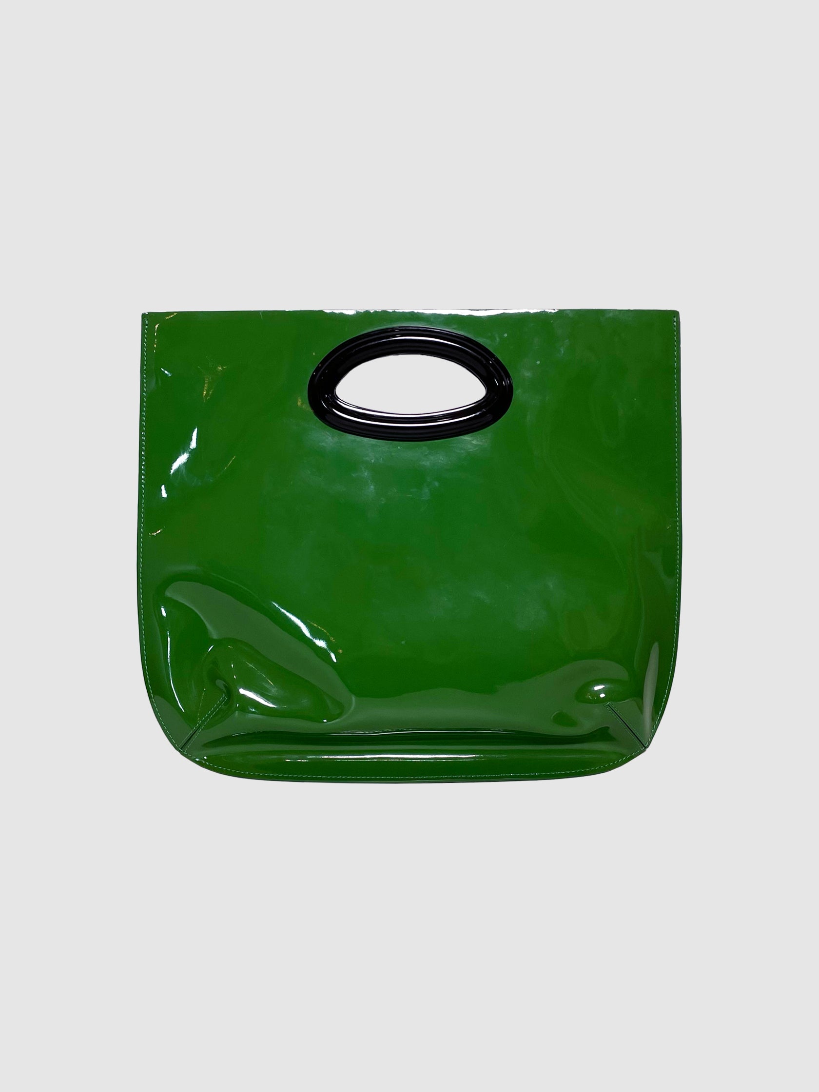 Marni Green Patent Leather Handbag