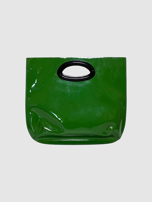 Marni Green Patent Leather Handbag