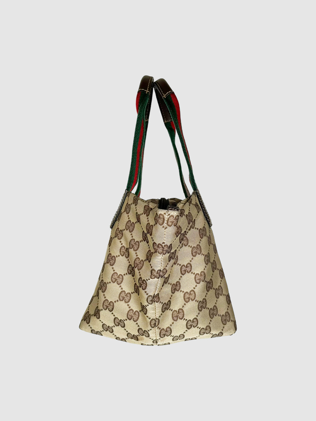 Small GG Canvas Web Tote Bag